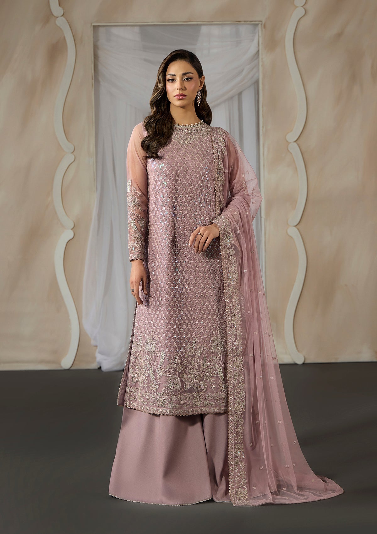 Embroidered Net BT006698-LPK-UN6951-LPK