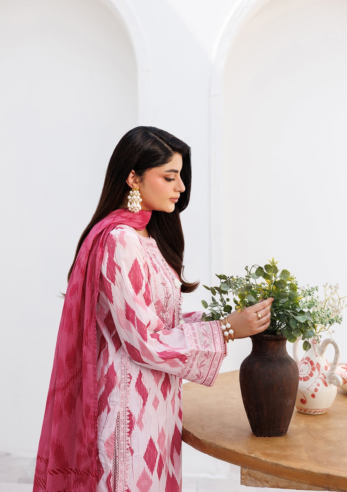 PRINTED EMB LAWN BT006810-LPK