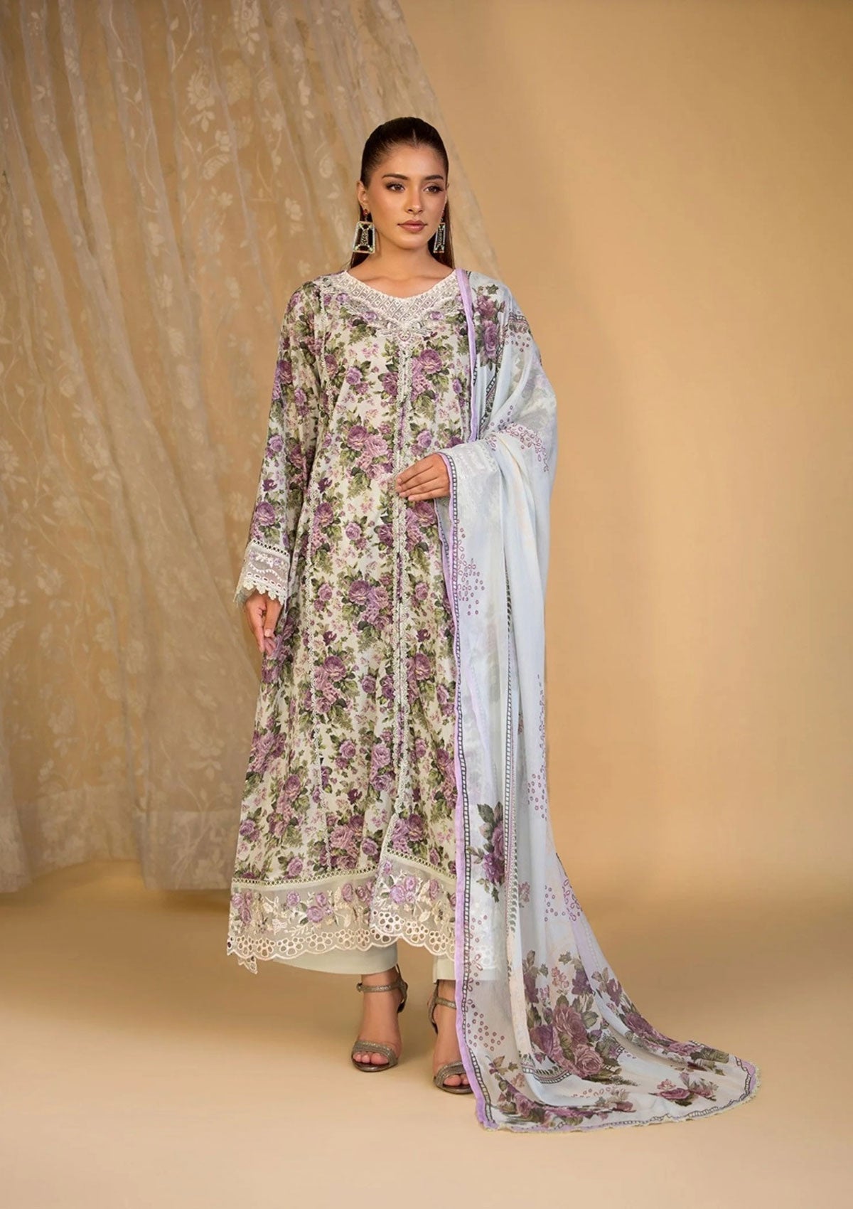 Printed Embroidered Khaddar BT006620-PST