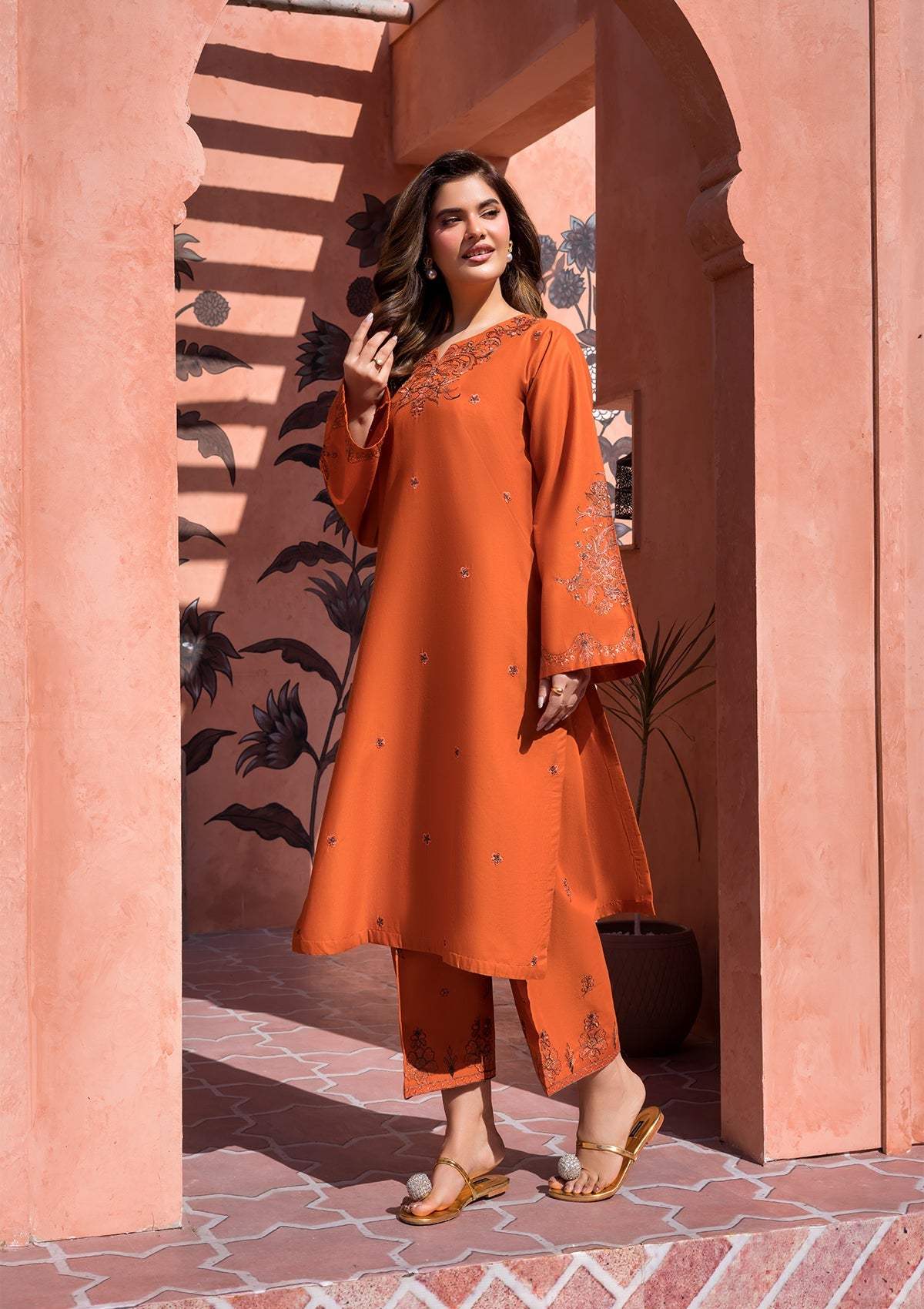EMBROIDERED COTTON BT006686-RST