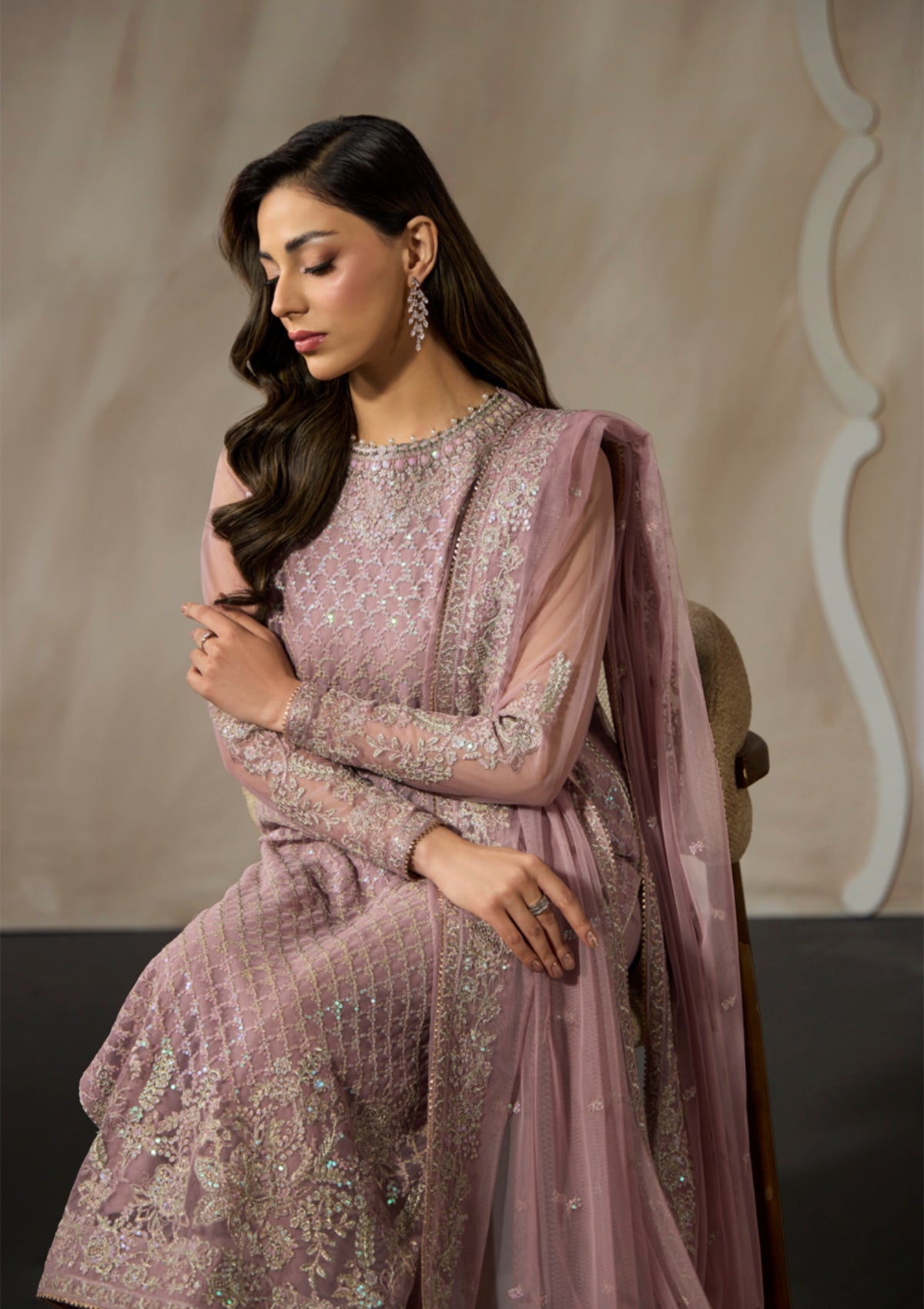 Embroidered Net BT006698-LPK-UN6951-LPK