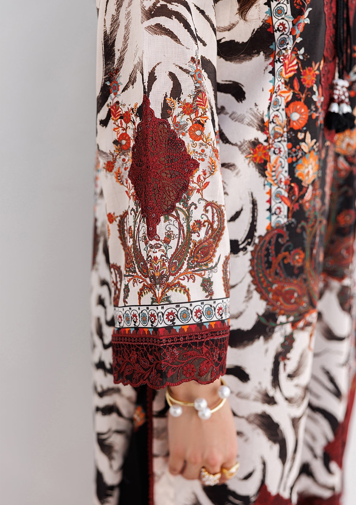 PRINTED EMB LAWN BT006810-BMN