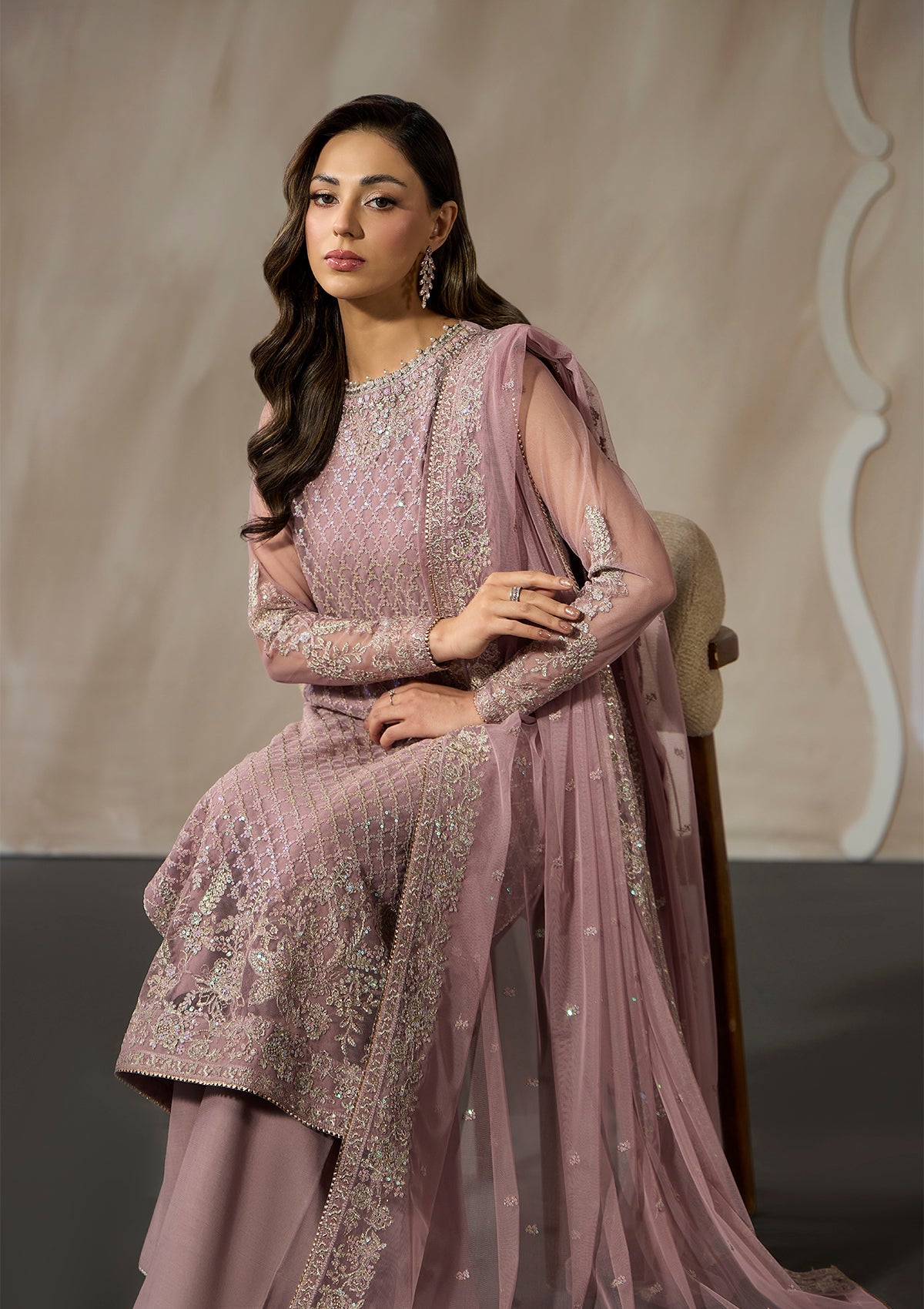 Embroidered Net BT006698-LPK-UN6951-LPK