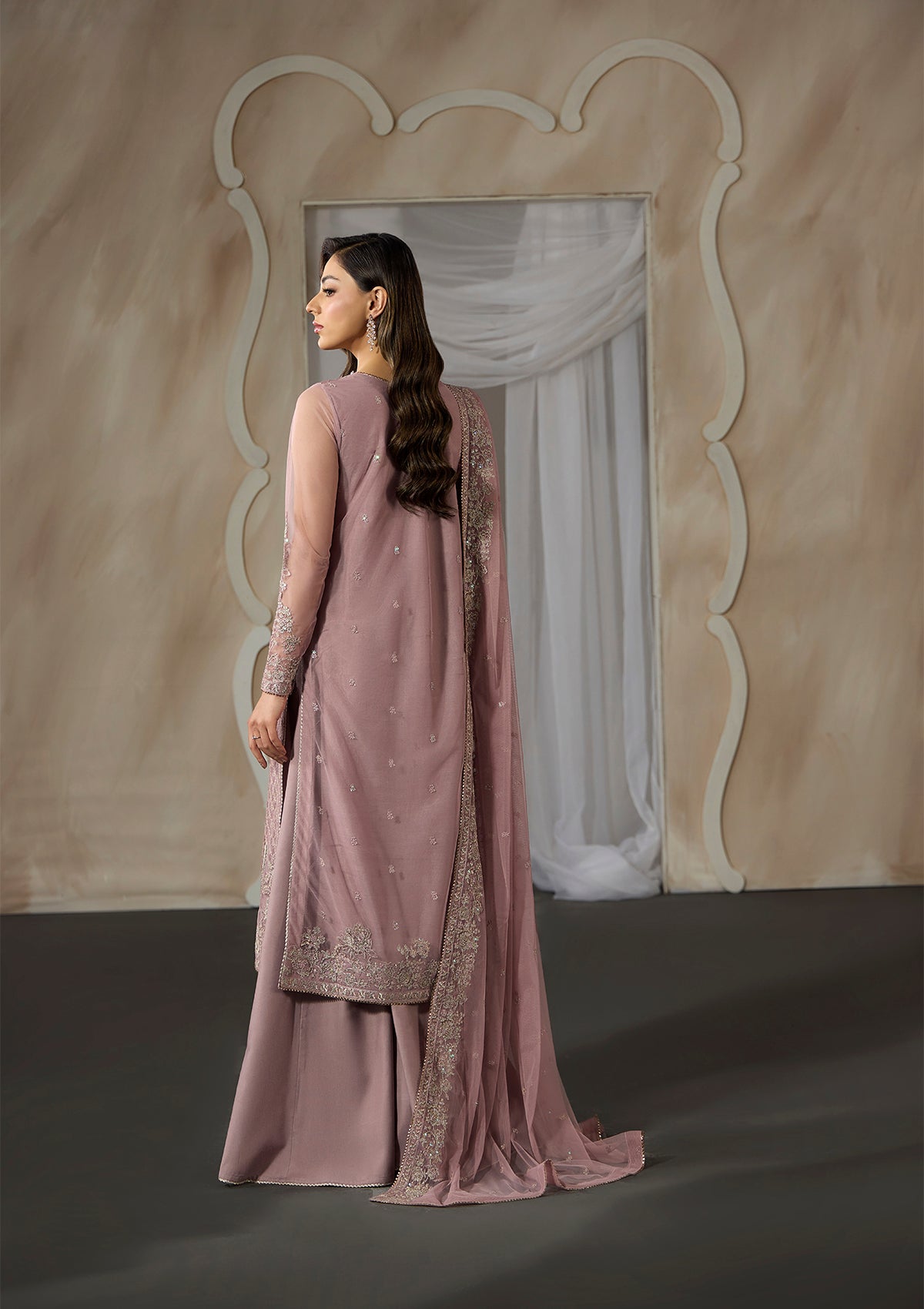 Embroidered Net BT006698-LPK-UN6951-LPK