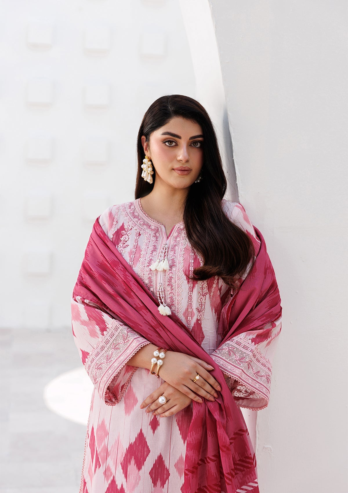 PRINTED EMB LAWN BT006810-LPK