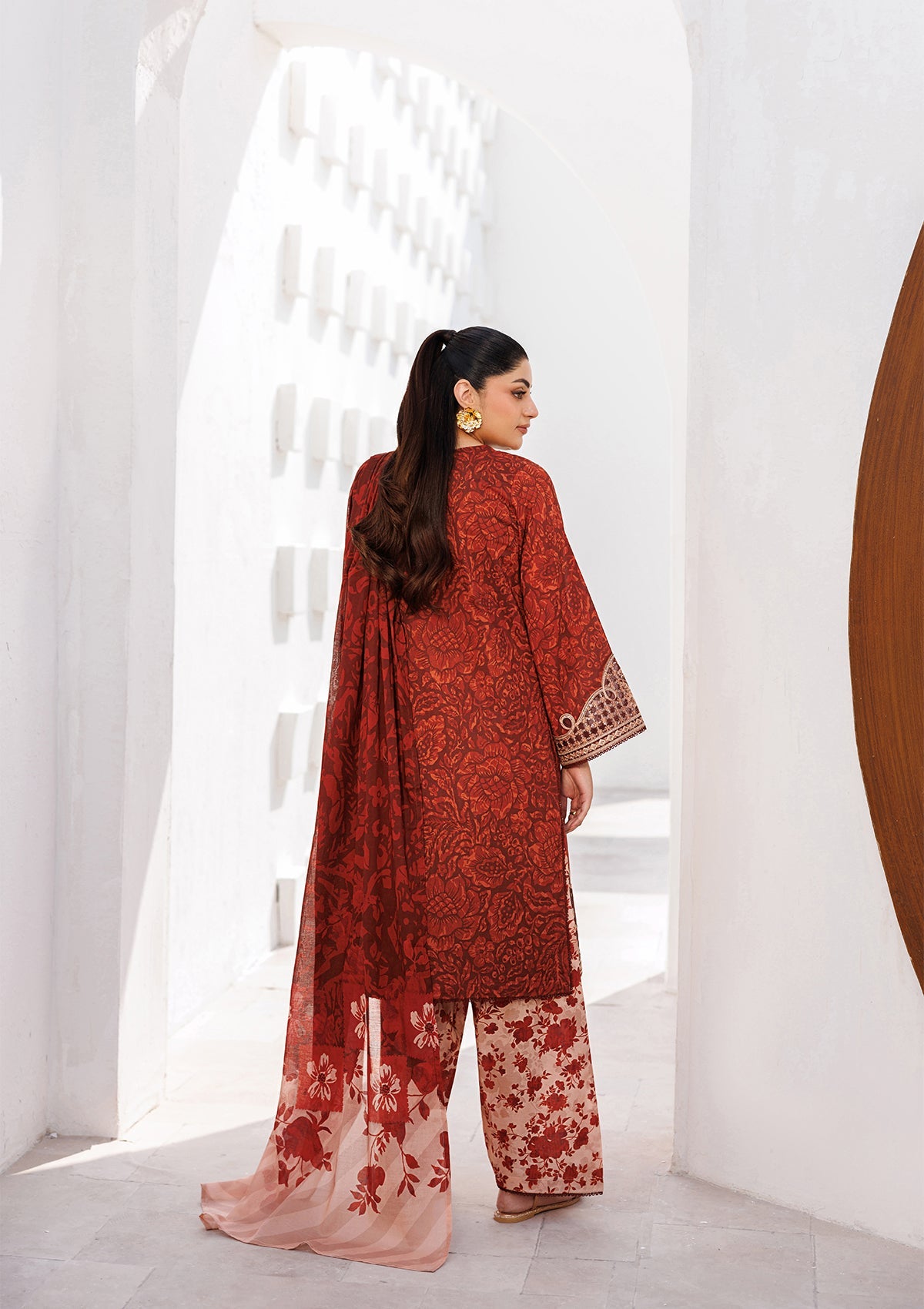 PRINTED EMB LAWN BT006810-RST