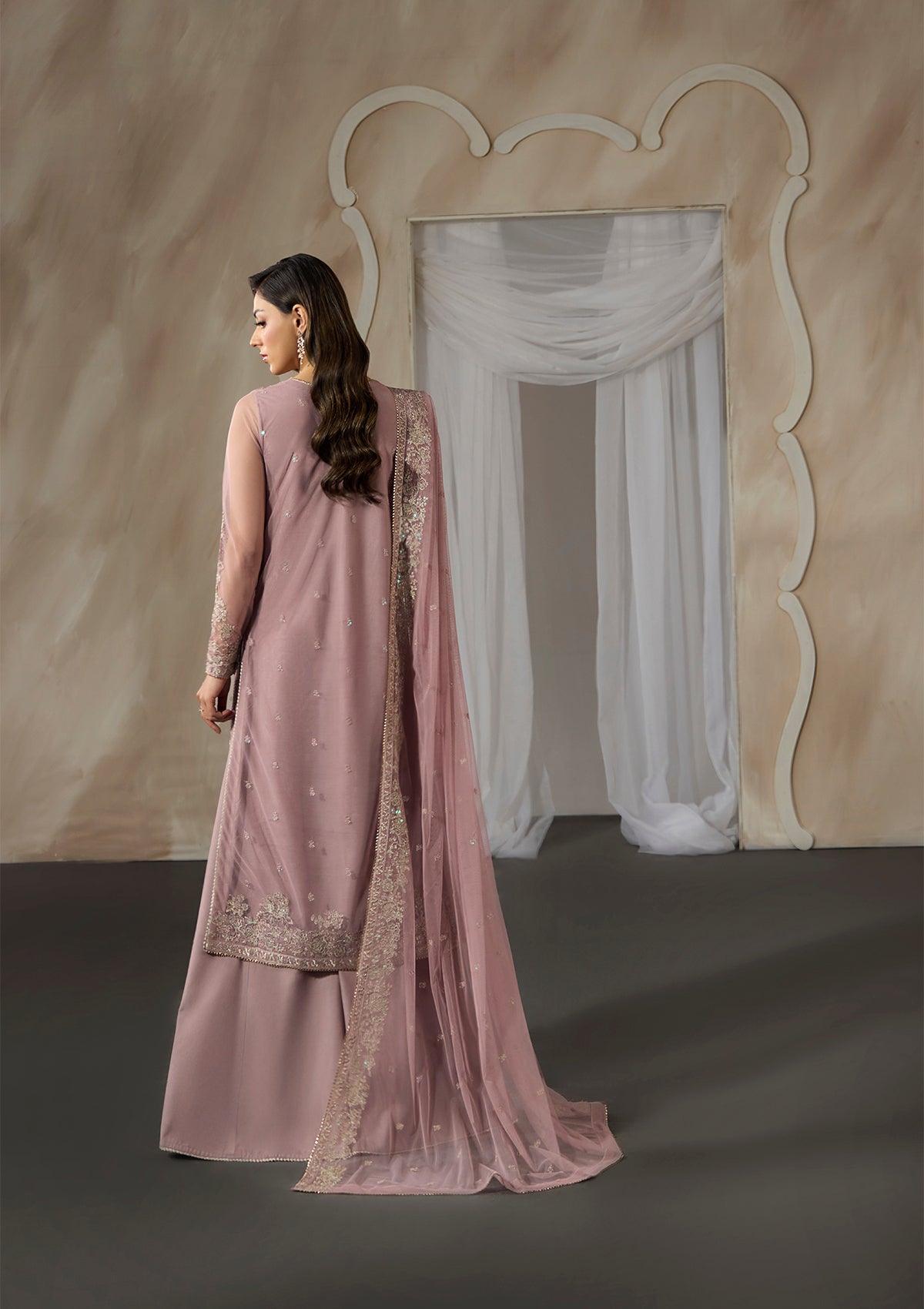 Embroidered Net BT006698-LPK-UN6951-LPK