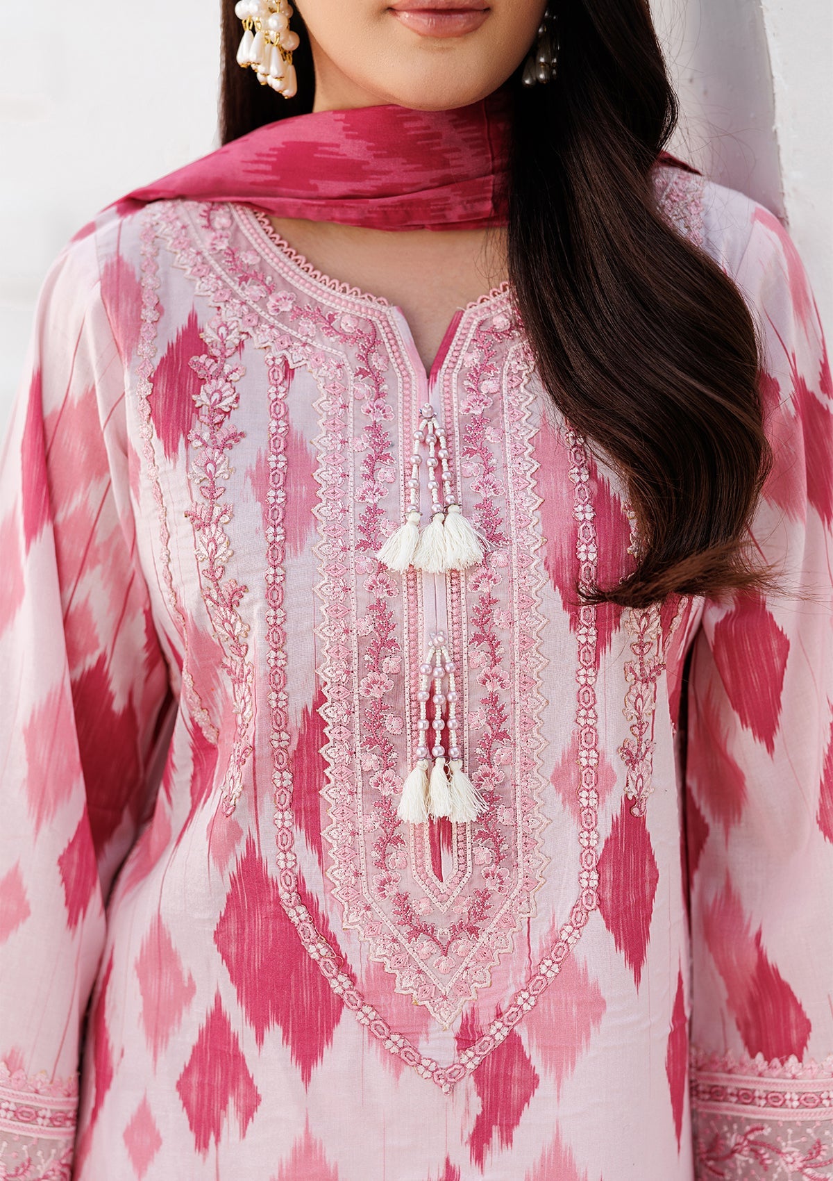 PRINTED EMB LAWN BT006810-LPK