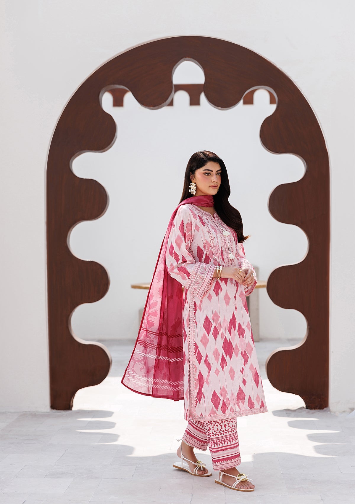 PRINTED EMB LAWN BT006810-LPK