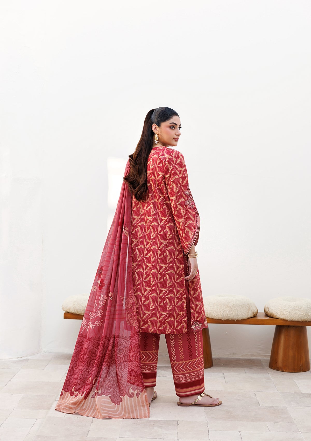 PRINTED EMB LAWN BT006810-LMR