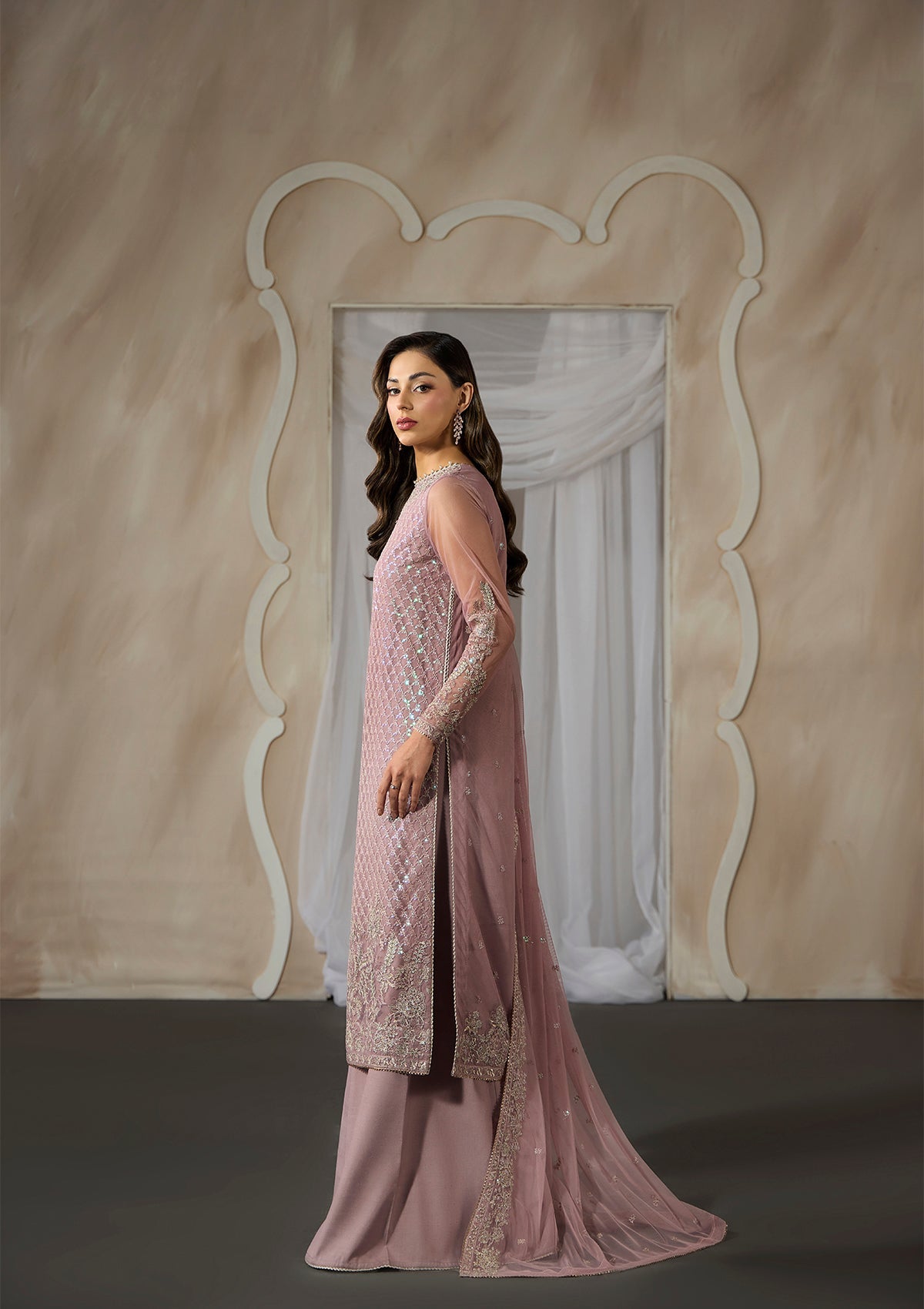Embroidered Net BT006698-LPK-UN6951-LPK