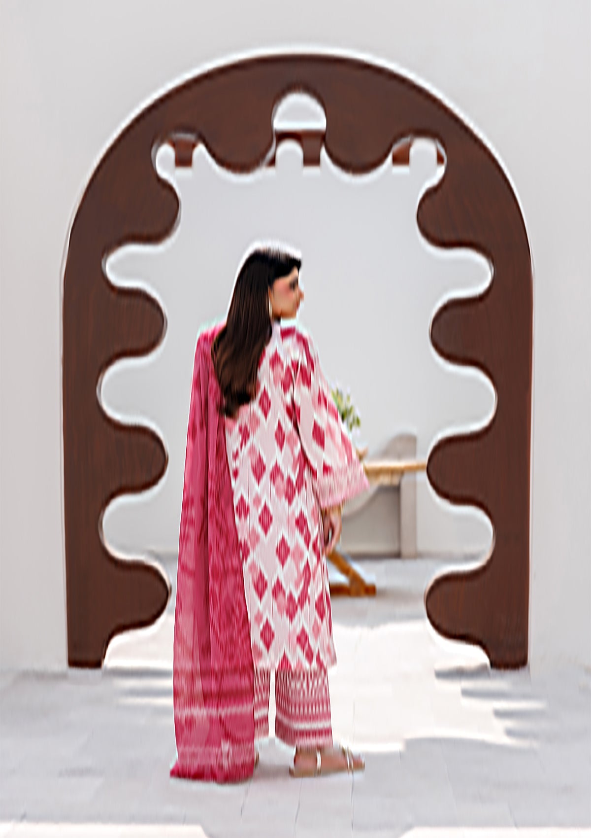 PRINTED EMB LAWN BT006810-LPK