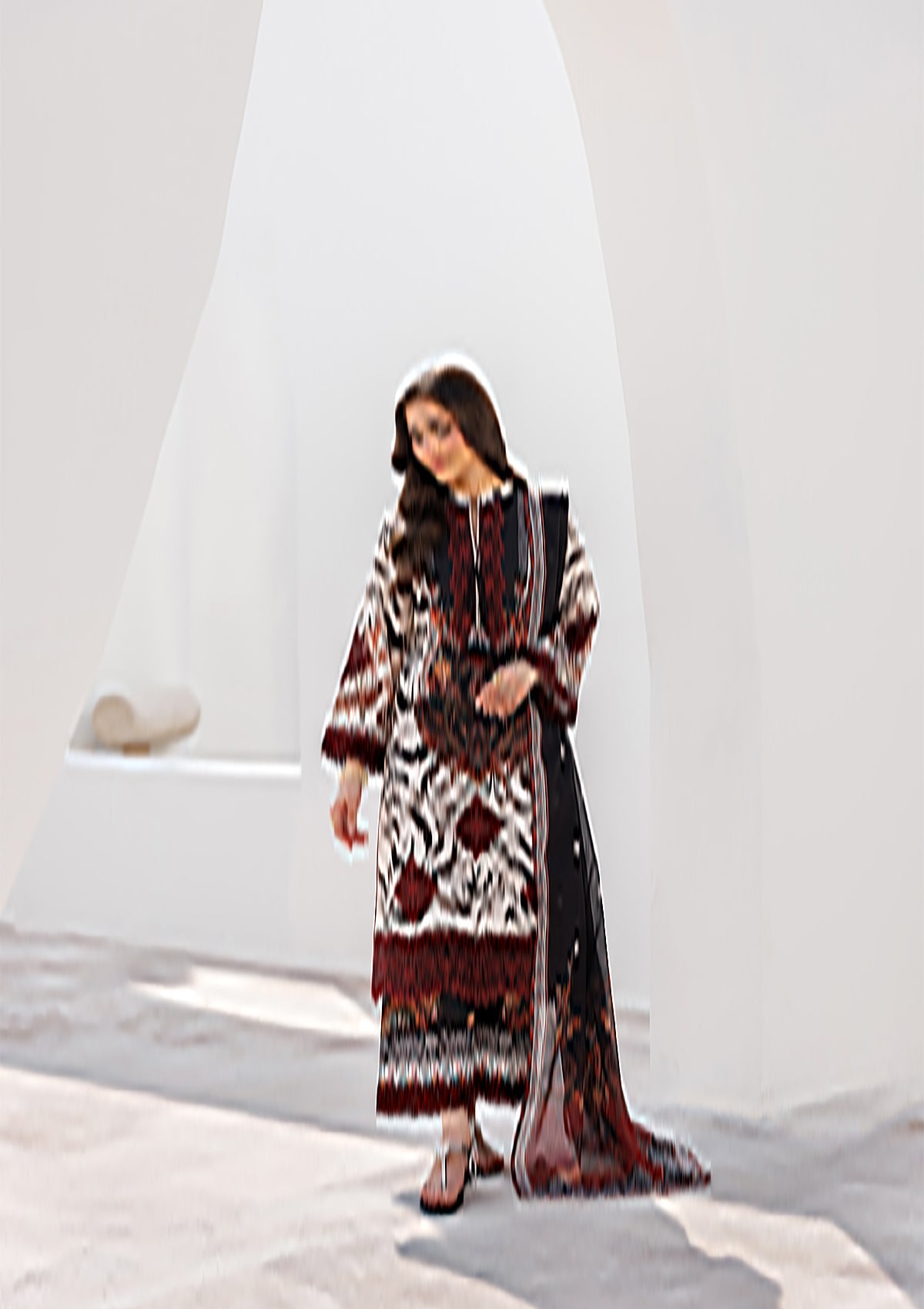 PRINTED EMB LAWN BT006810-BMN