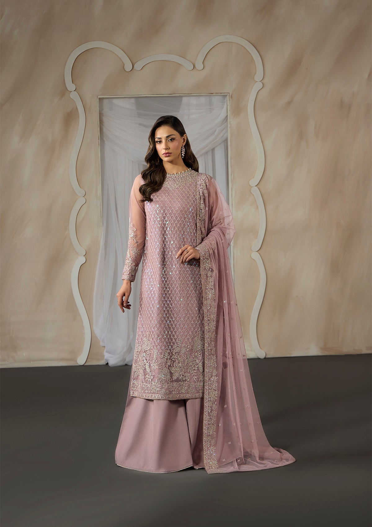 Embroidered Net BT006698-LPK-UN6951-LPK