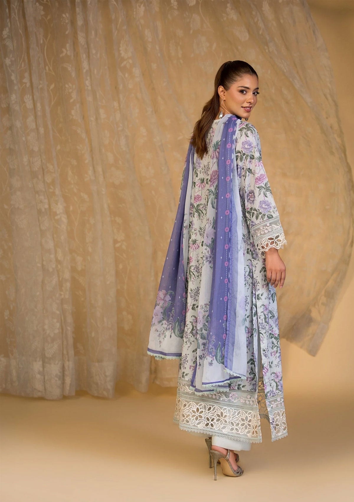 Printed Embroidered Khaddar BT006620-SBL