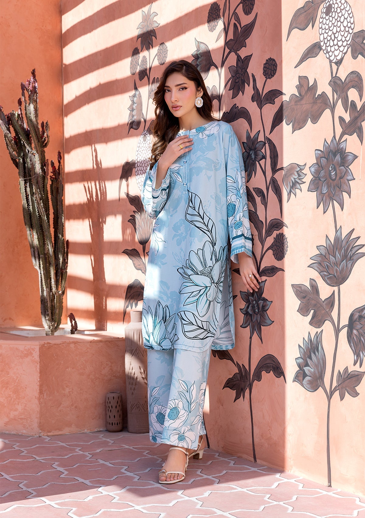 PRINTED VISCOSE LAWN BT006685-LBU