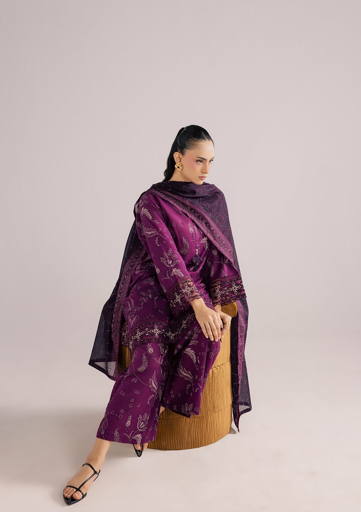 PRINTED EMBROIDERED LAWN BT006852-PRP