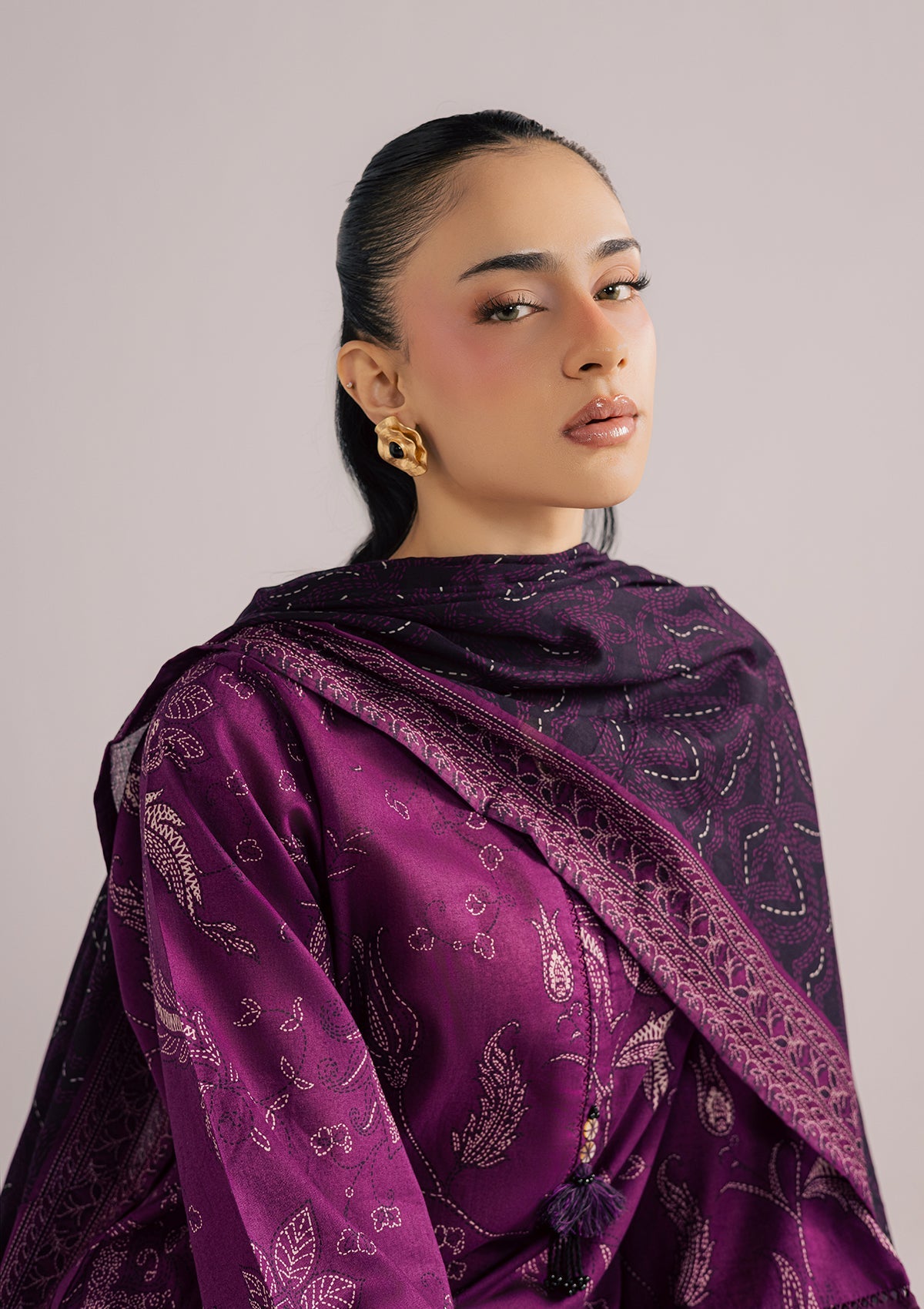 PRINTED EMBROIDERED LAWN BT006852-PRP