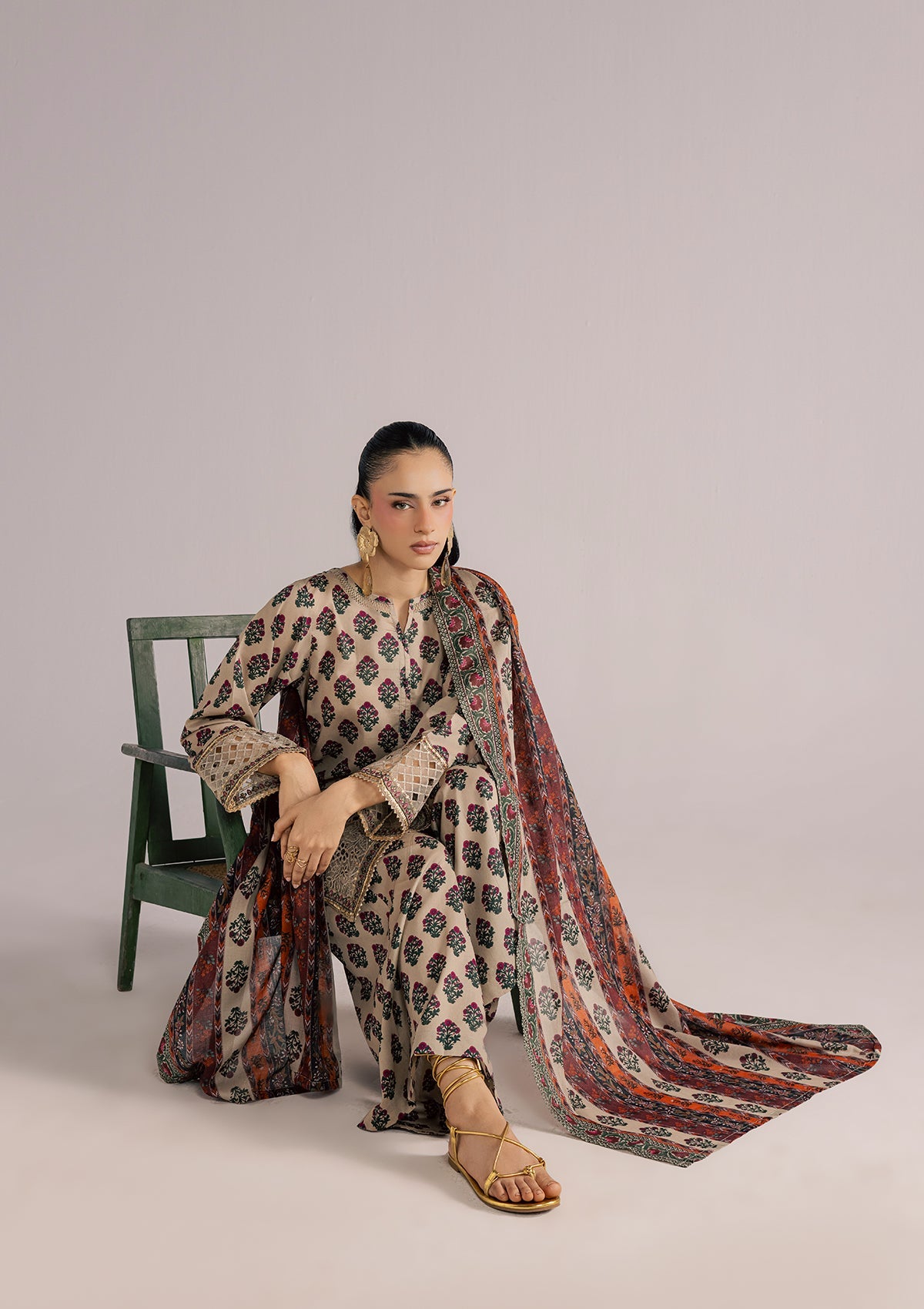 PRINTED EMBROIDERED LAWN BT006852-SKN
