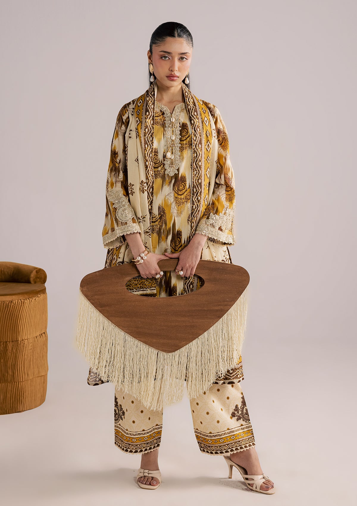 PRINTED EMBROIDERED LAWN BT006859-MRD