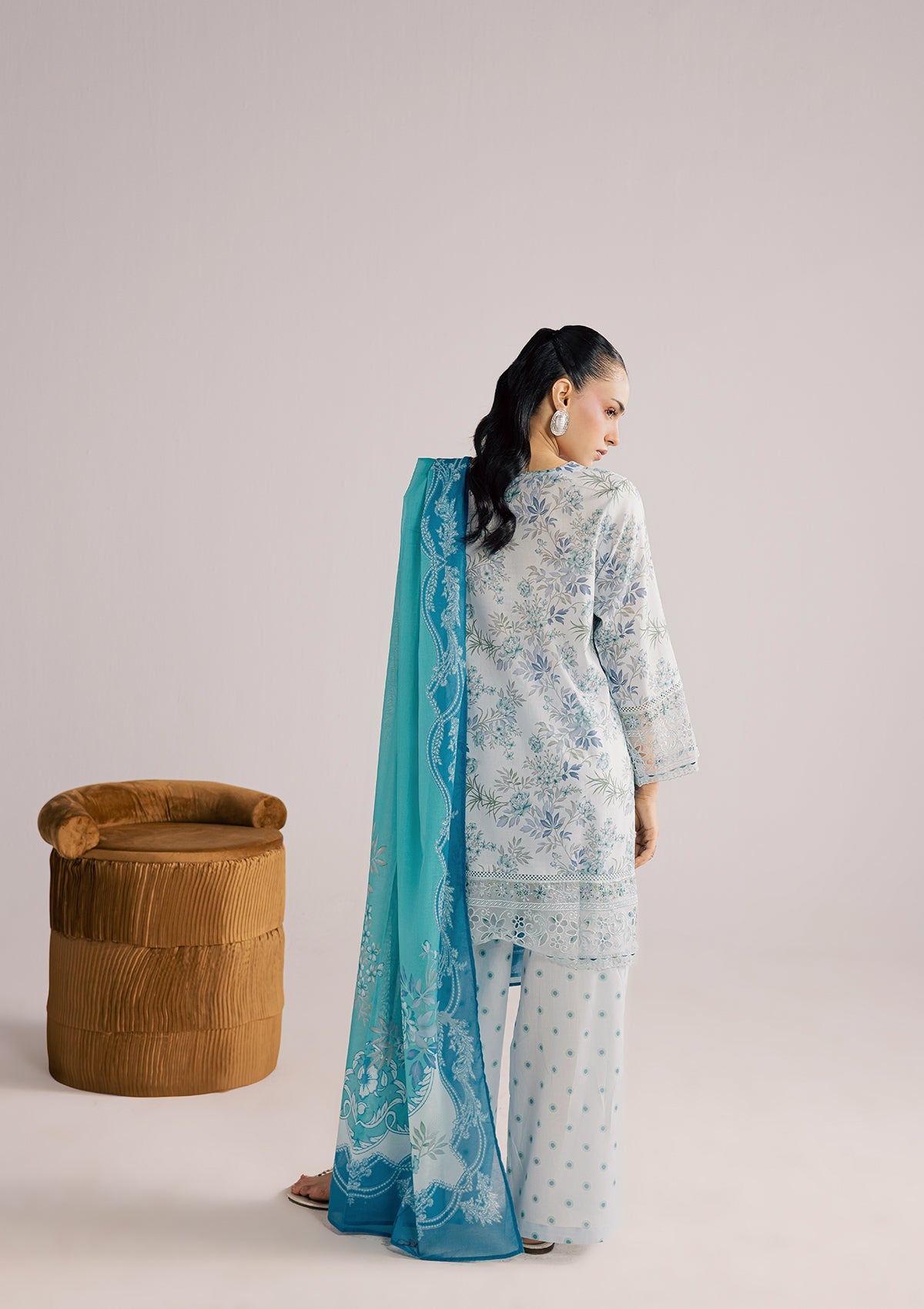 PRINTED EMBROIDERED LAWN BT006852-SBL