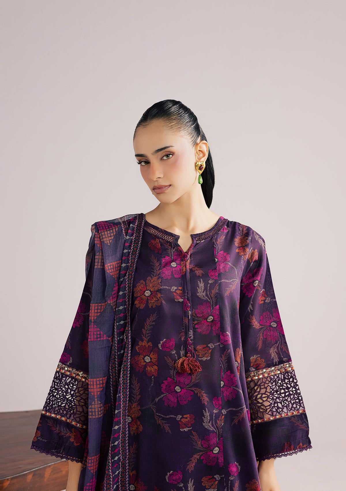 PRINTED EMBROIDERED LAWN BT006853-PRP