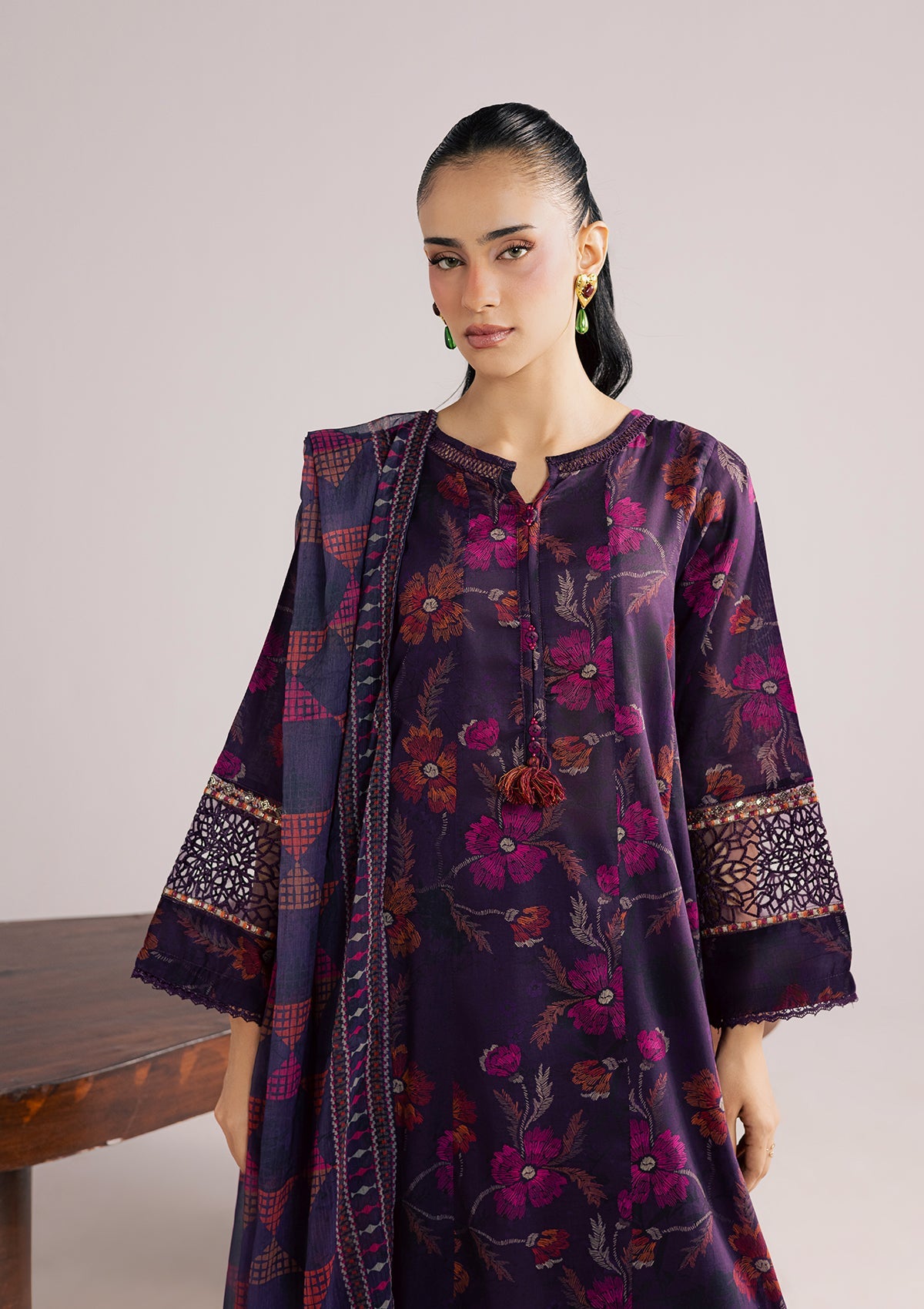 PRINTED EMBROIDERED LAWN BT006853-PRP