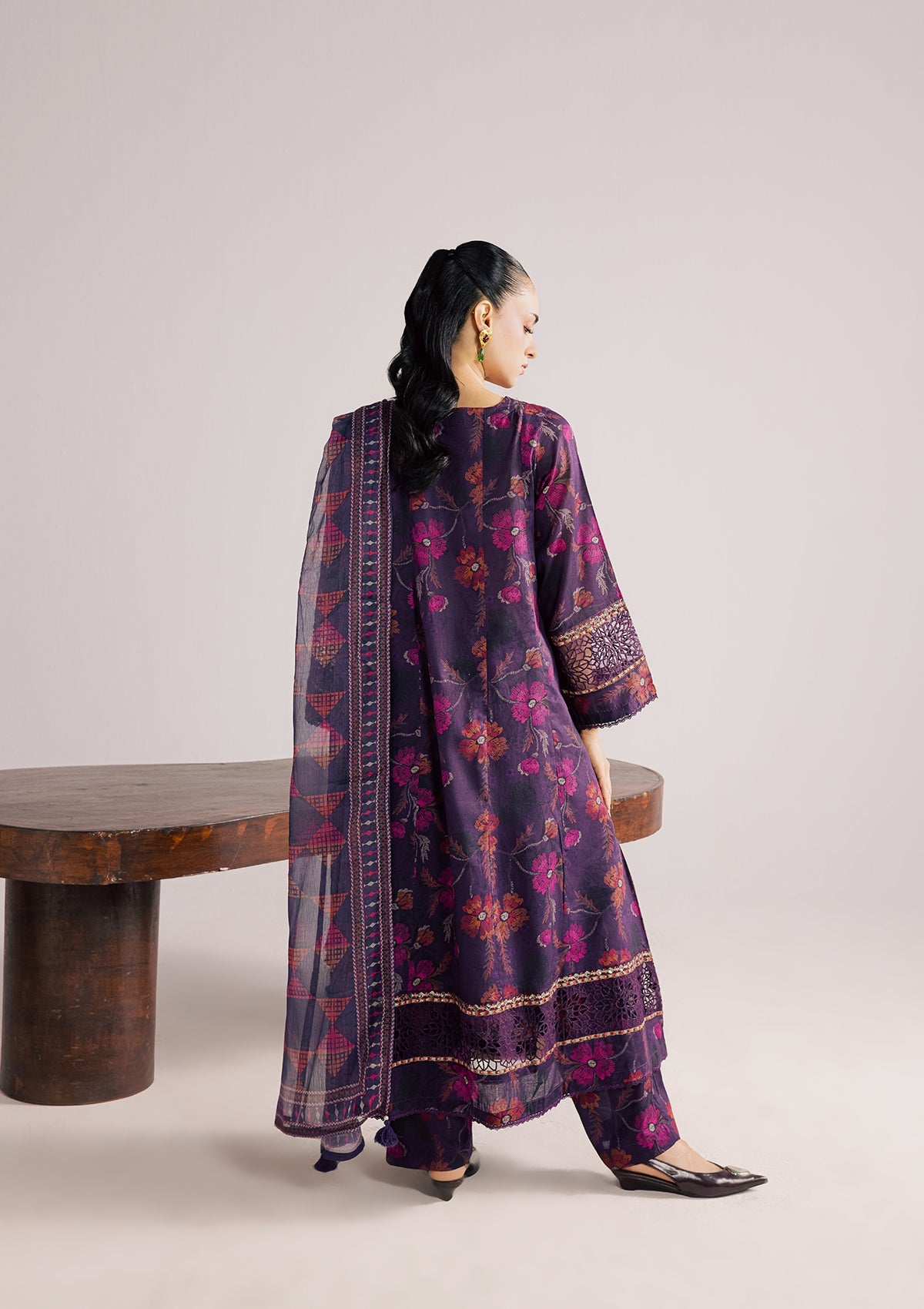PRINTED EMBROIDERED LAWN BT006853-PRP