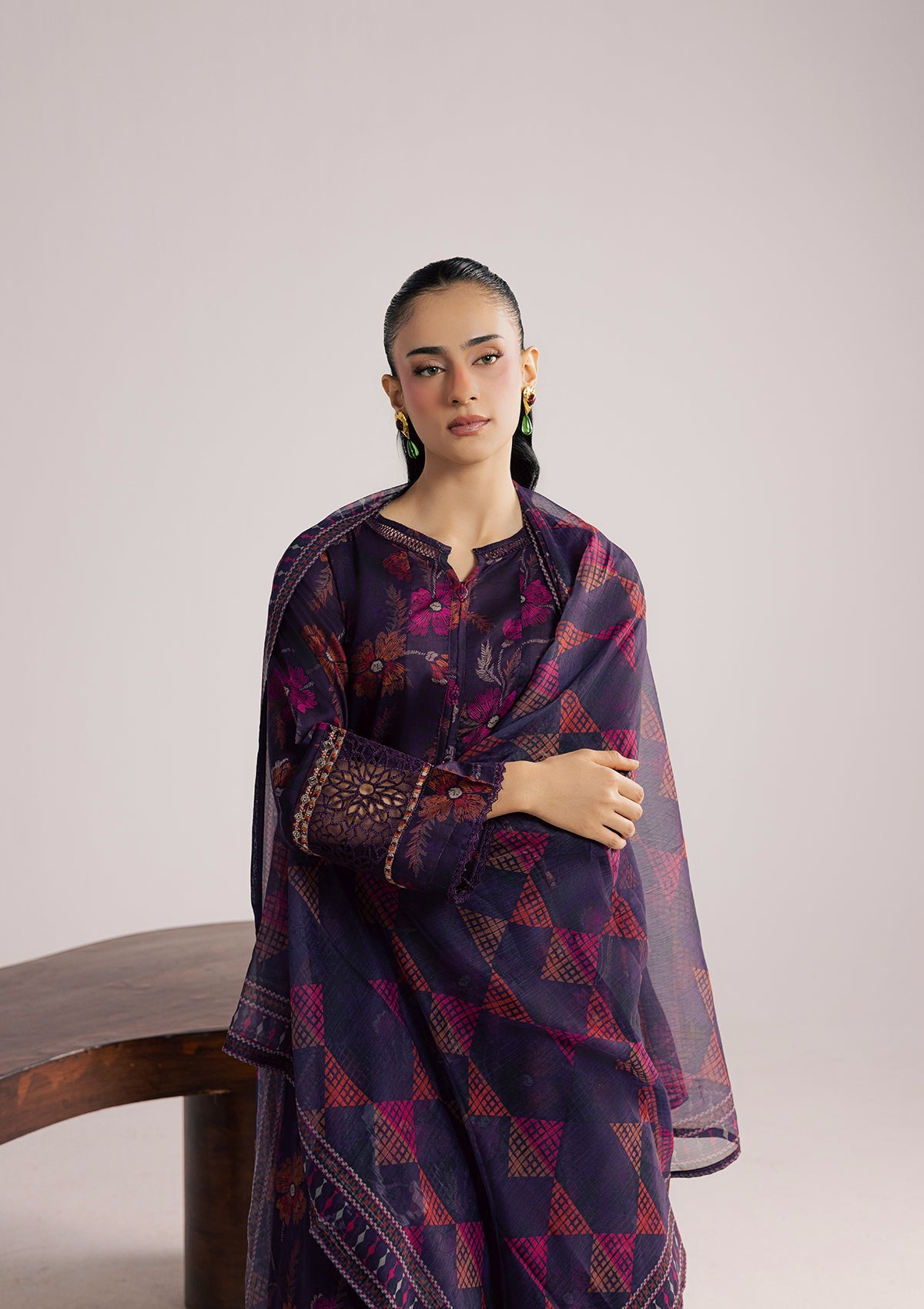 PRINTED EMBROIDERED LAWN BT006853-PRP