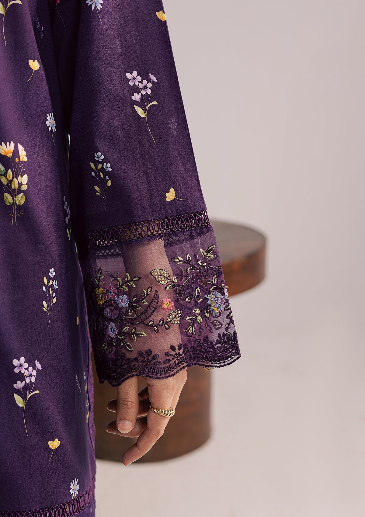 PRINTED EMBROIDERED LAWN BT006852-FLS