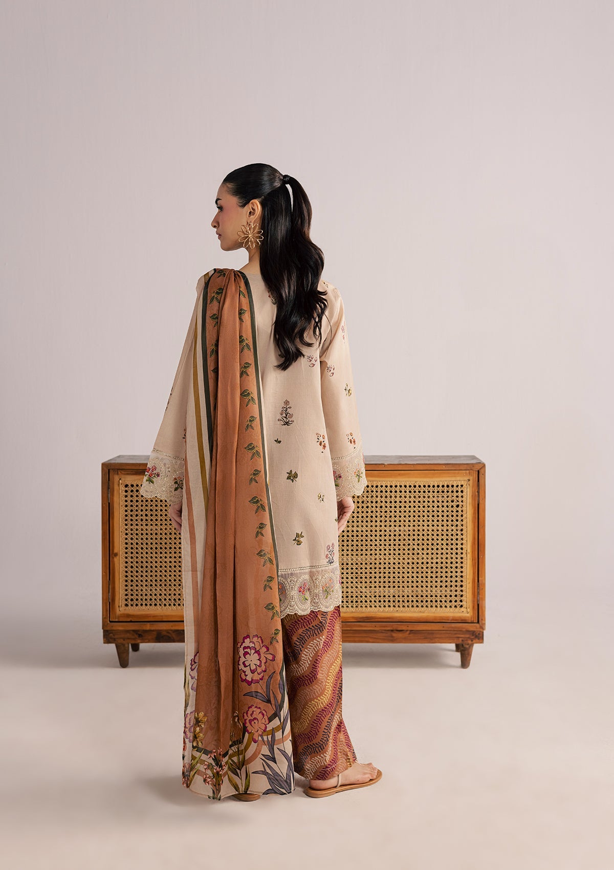PRINTED EMBROIDERED LAWN BT006852-LBR