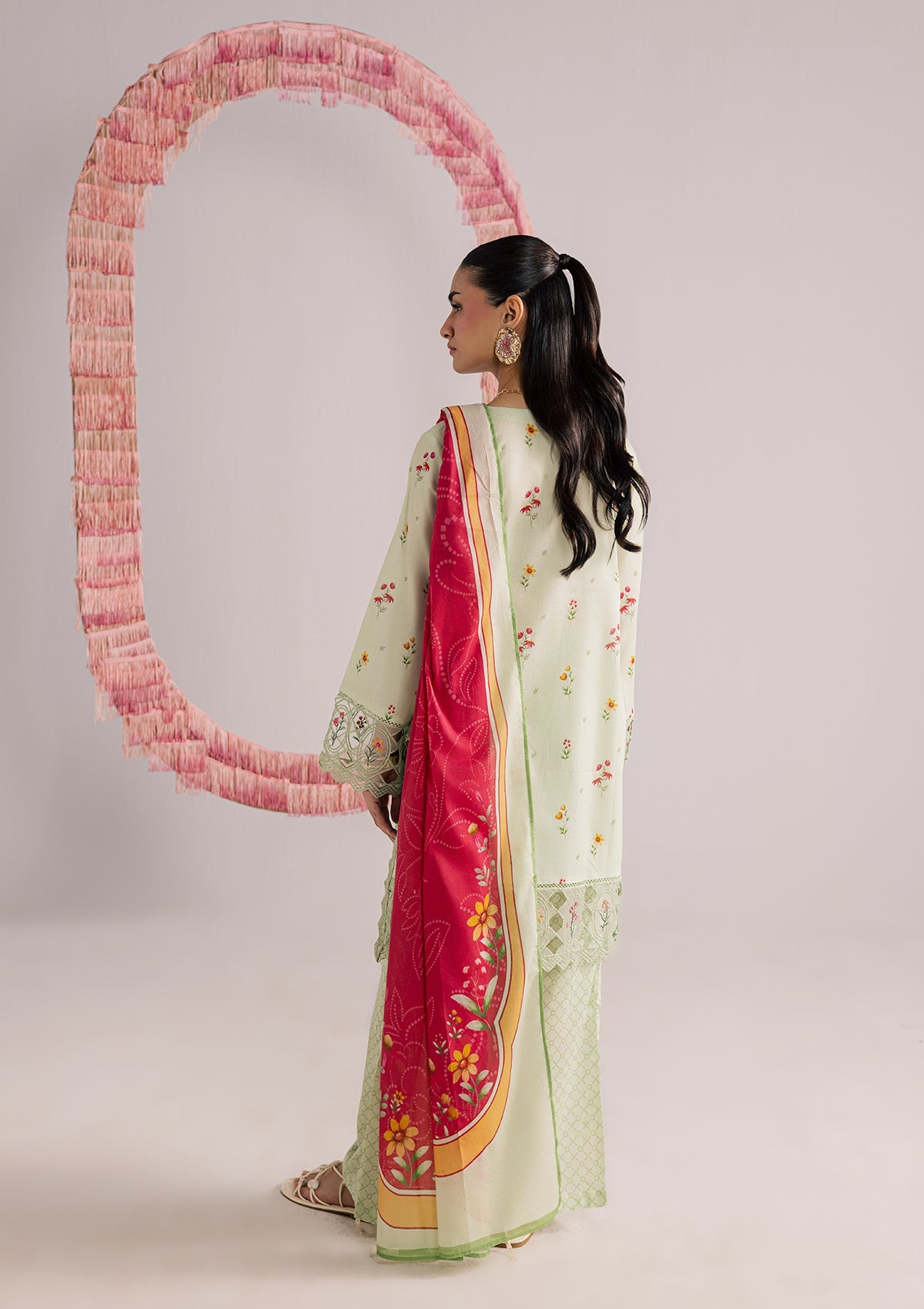 PRINTED EMBROIDERED LAWN BT006852-PST
