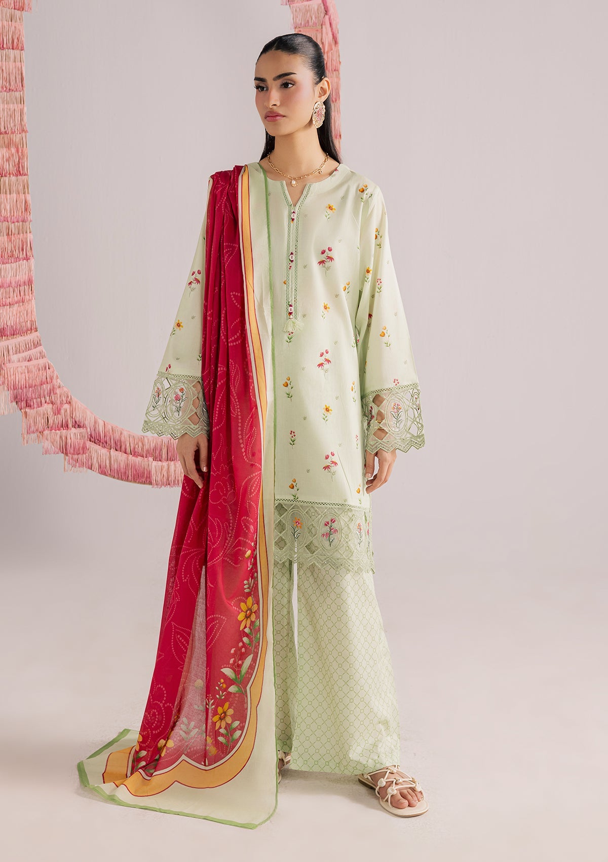 PRINTED EMBROIDERED LAWN BT006852-PST