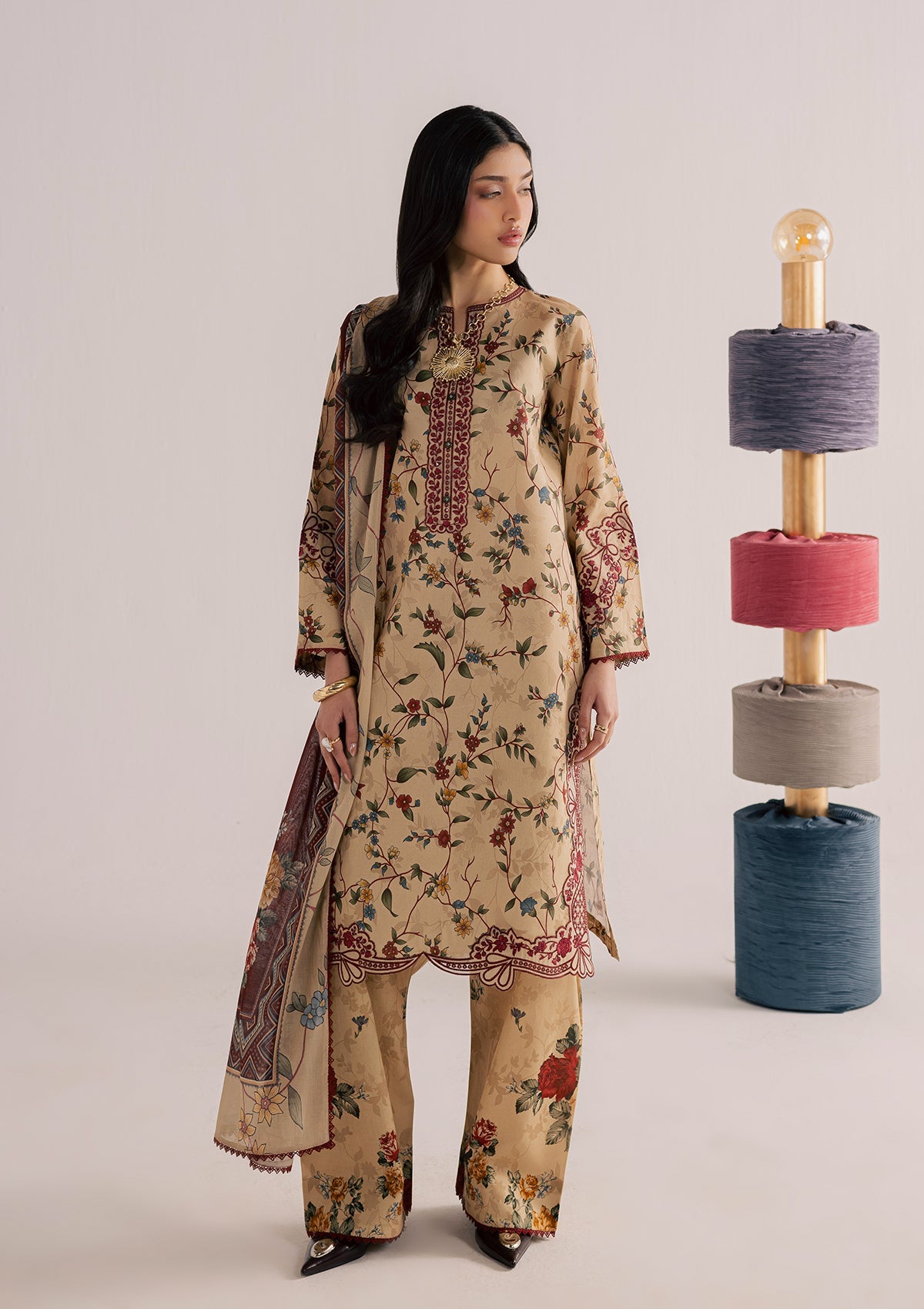 PRINTED EMBROIDERED LAWN BT006859-KHI