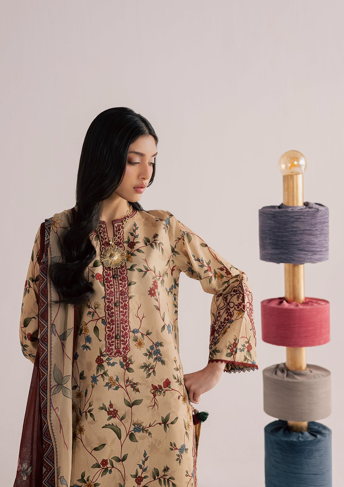 PRINTED EMBROIDERED LAWN BT006859-KHI