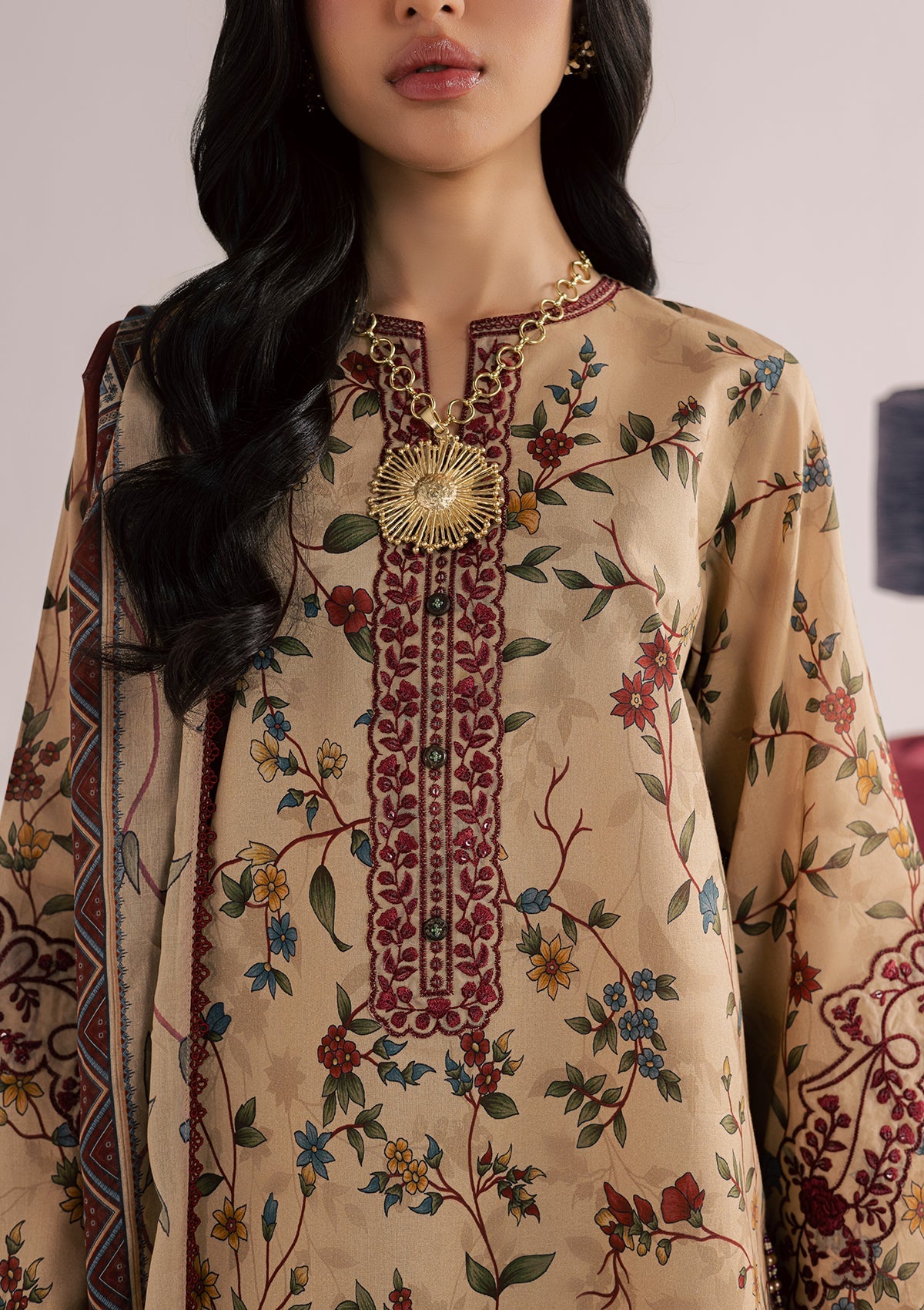 PRINTED EMBROIDERED LAWN BT006859-KHI