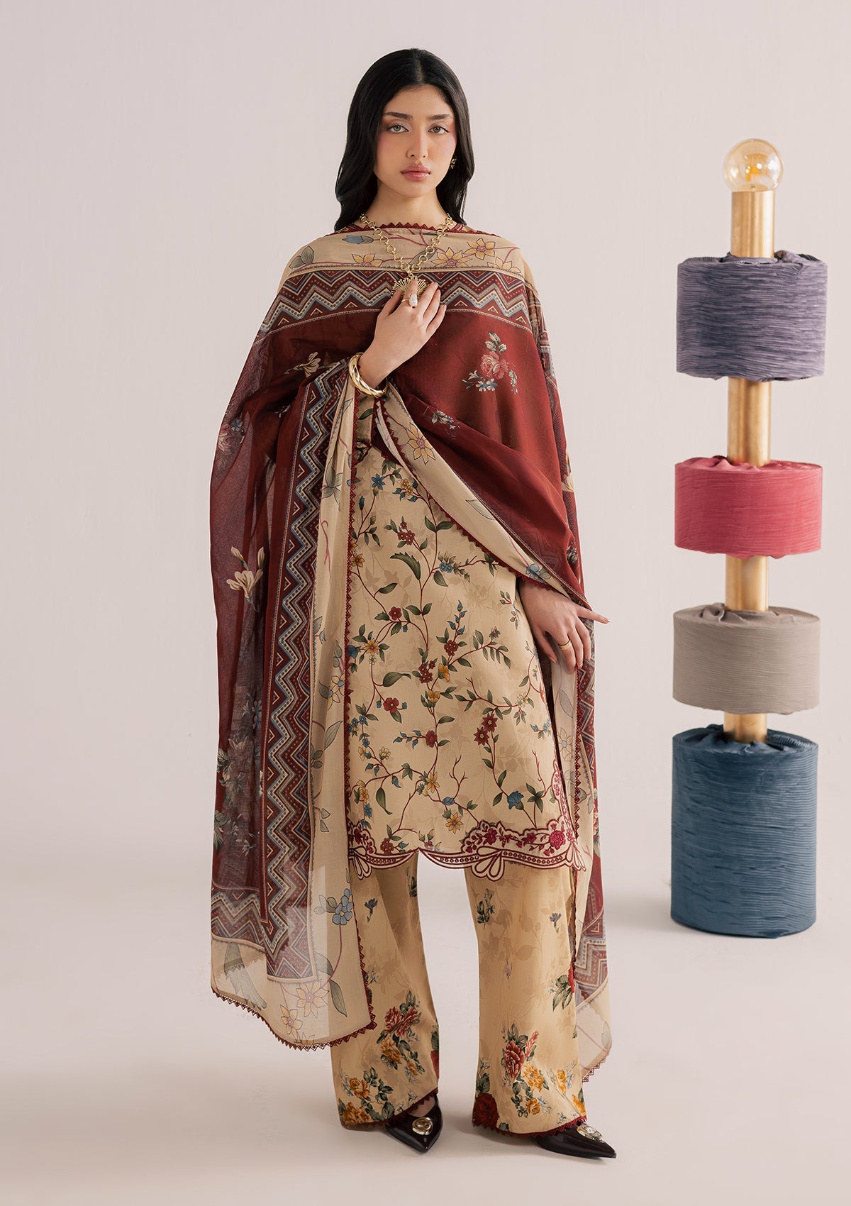 PRINTED EMBROIDERED LAWN BT006859-KHI