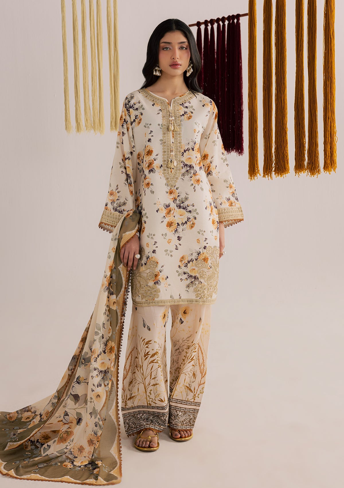 PRINTED EMBROIDERED LAWN BT006859-SKN