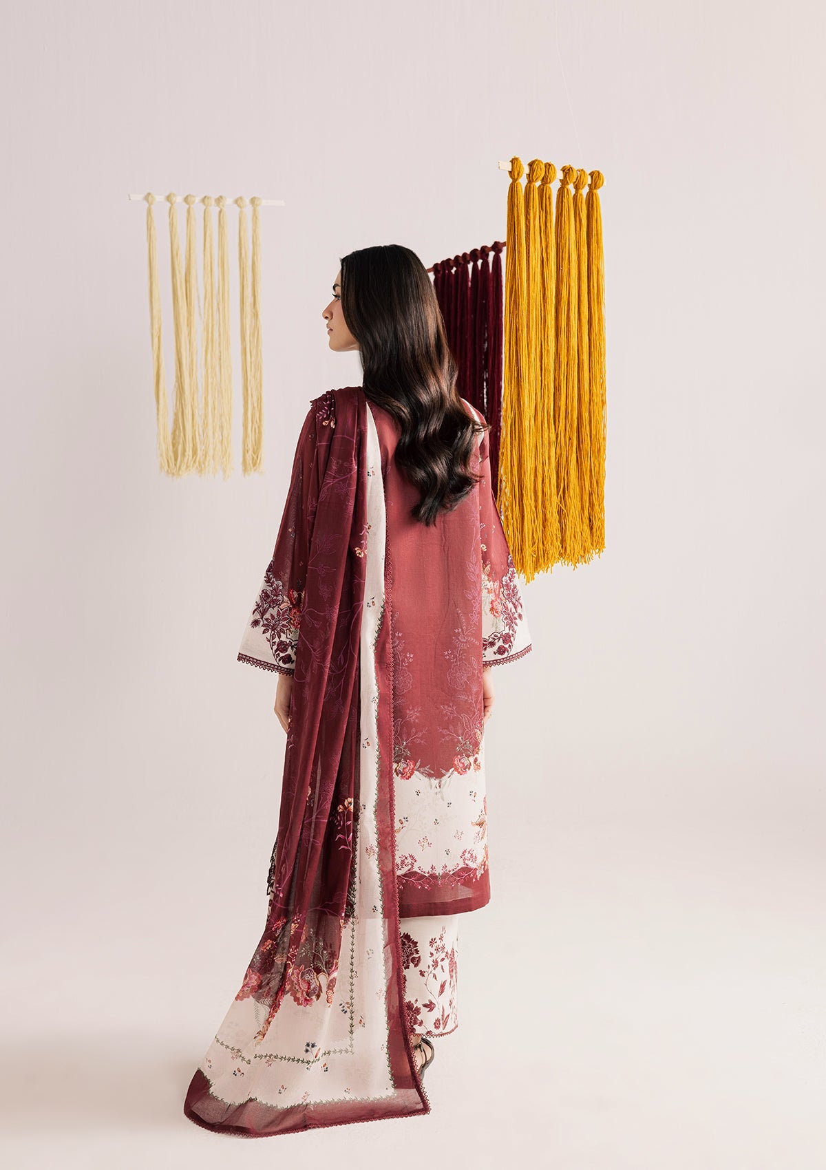 PRINTED EMBROIDERED LAWN BT006859-MRN