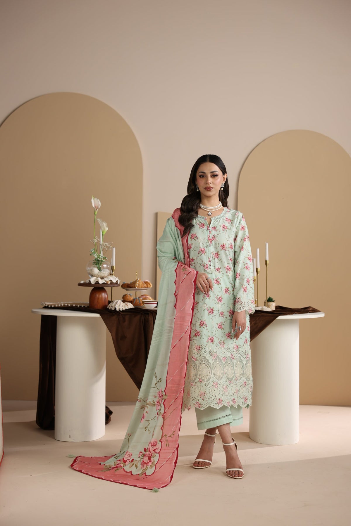 PRINTED CHICKENKARI LAWN BT6697-PST