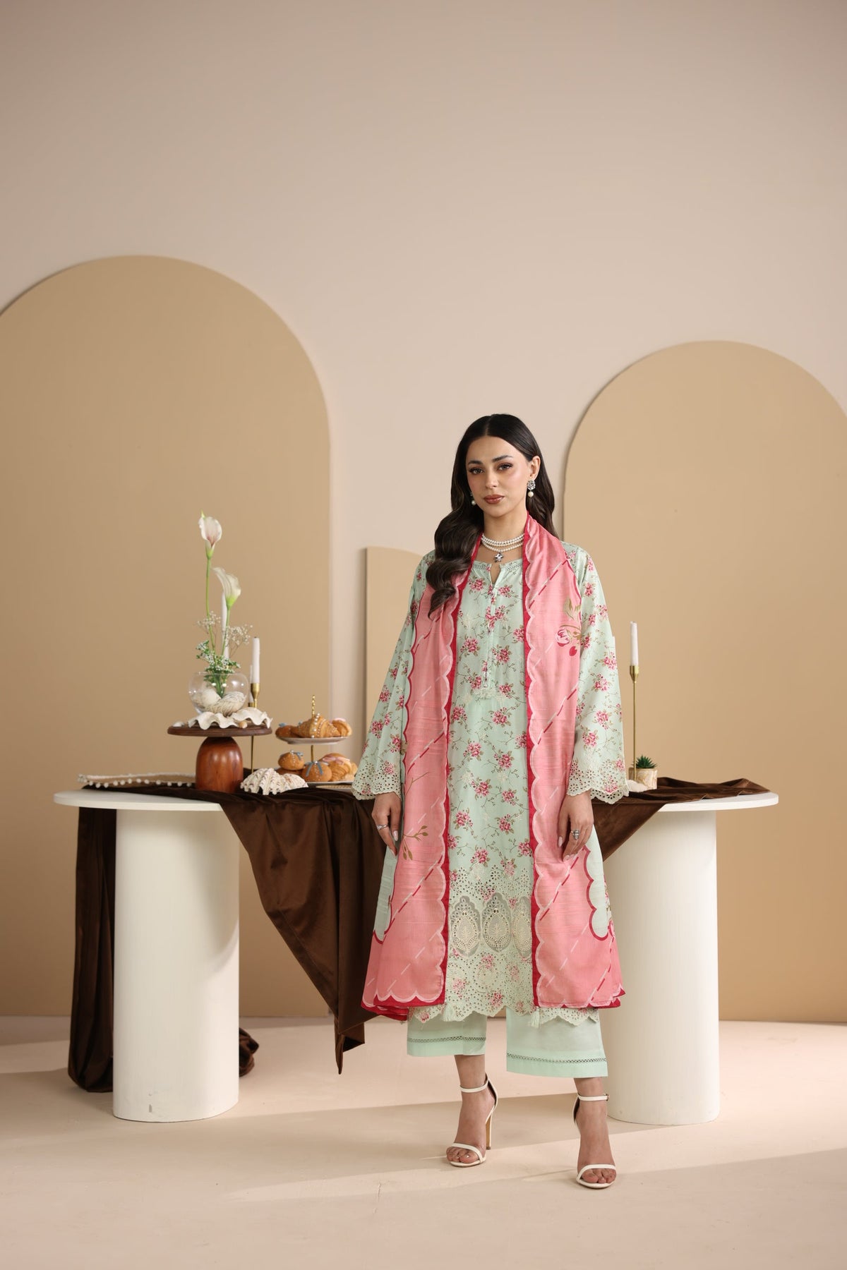 PRINTED CHICKENKARI LAWN BT6697-PST