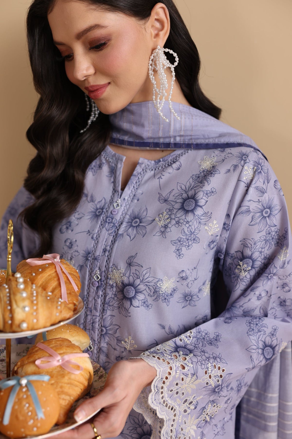 PRINTED CHICKENKARI LAWN BT006697-PRP