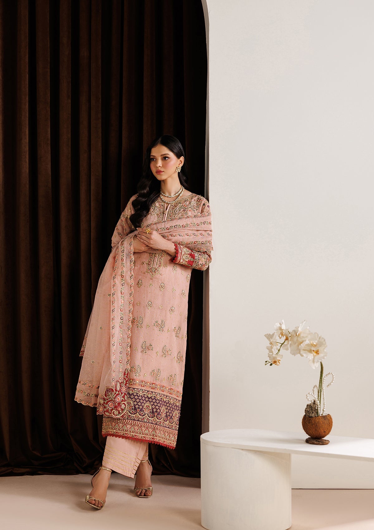 EMBROIDERED KHADDINET BT006754-LPK