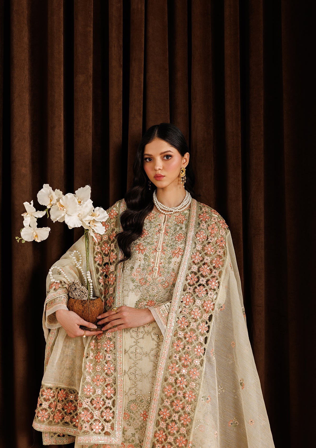 EMBROIDERED KHADDINET BT006755-OWH