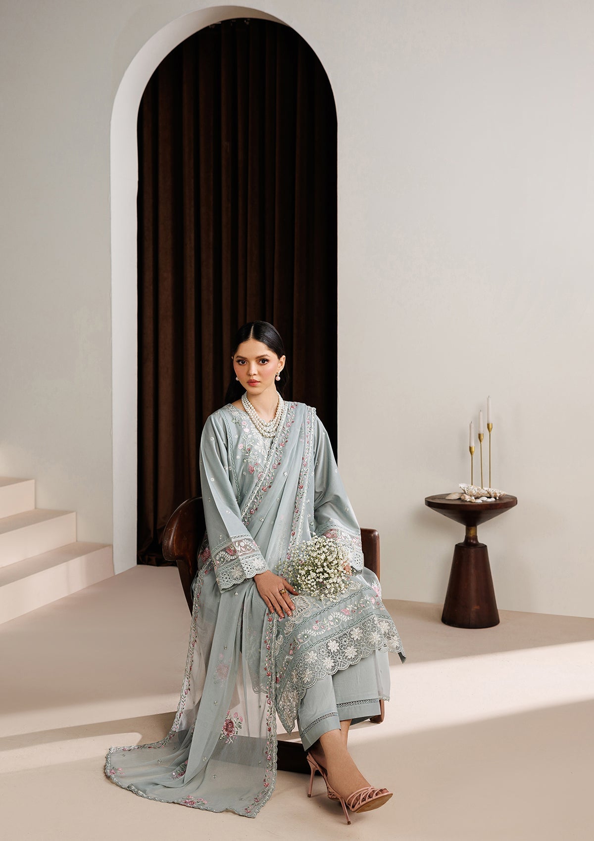 LUXURY Embroidered LAWN BT006719-PST