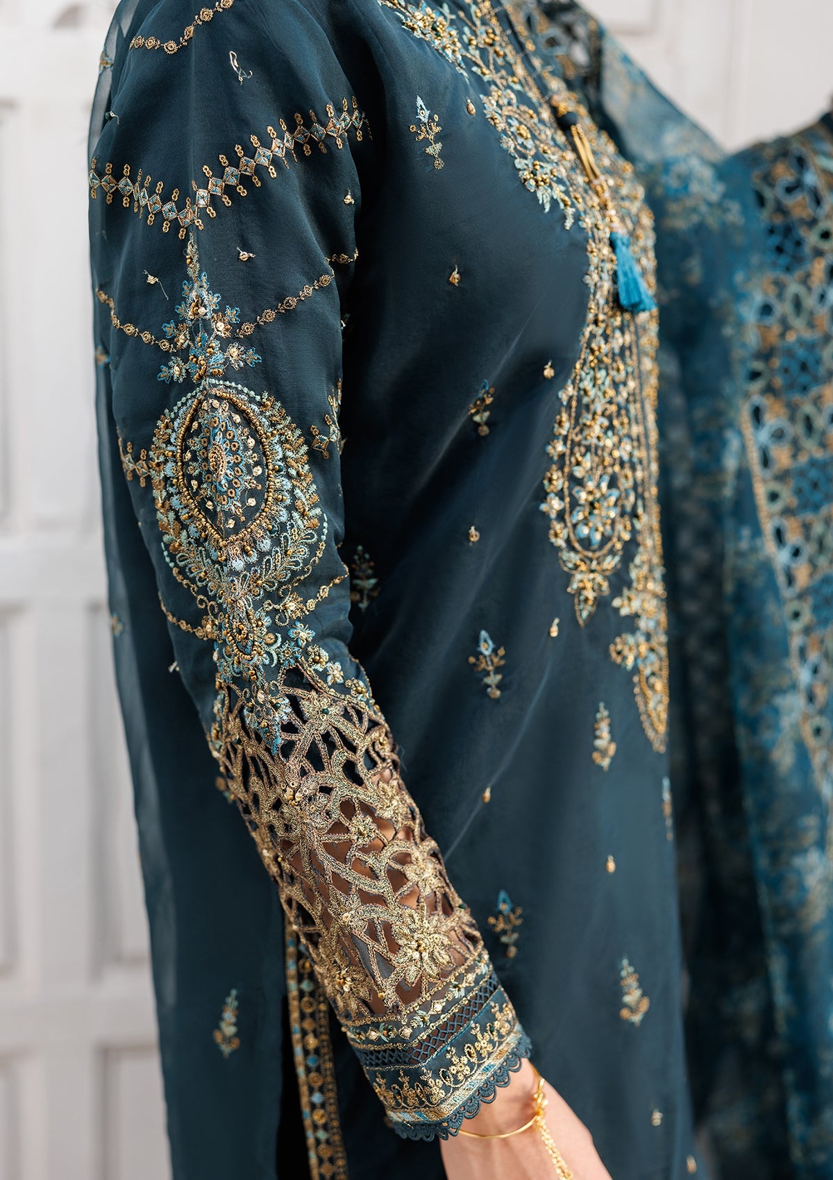 LUXURY Embroidered organza BT006824-DPG