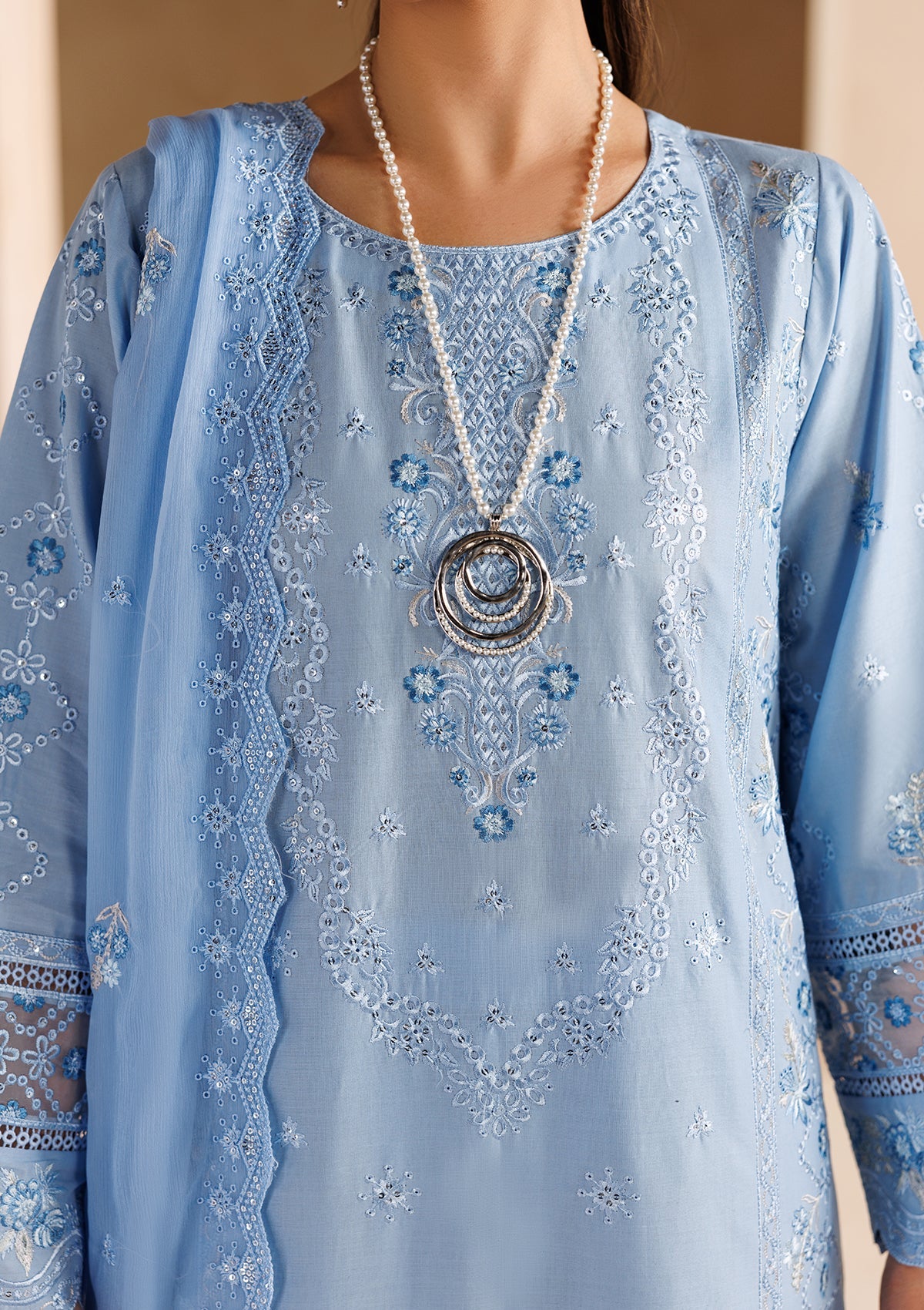 LUXURY Embroidered LAWN BT006719-SBL