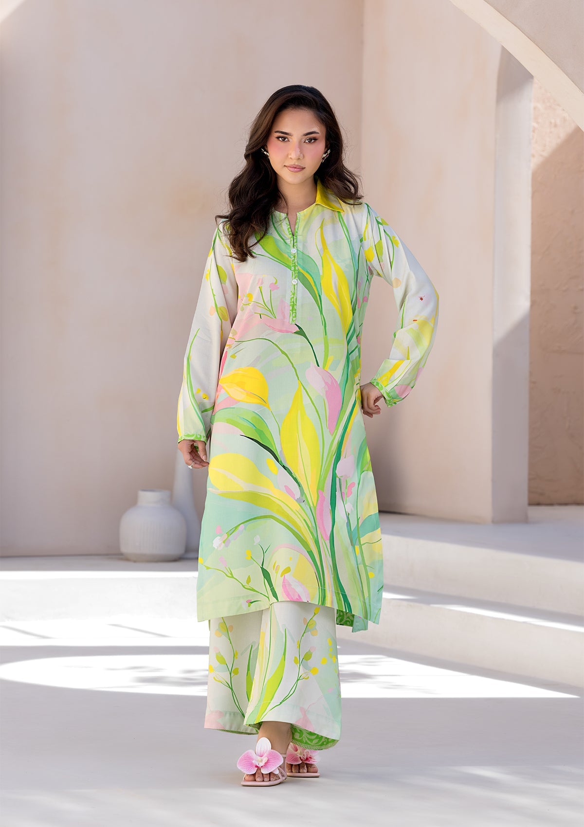 PRINTED VISCOSE LAWN BT006685-LGR