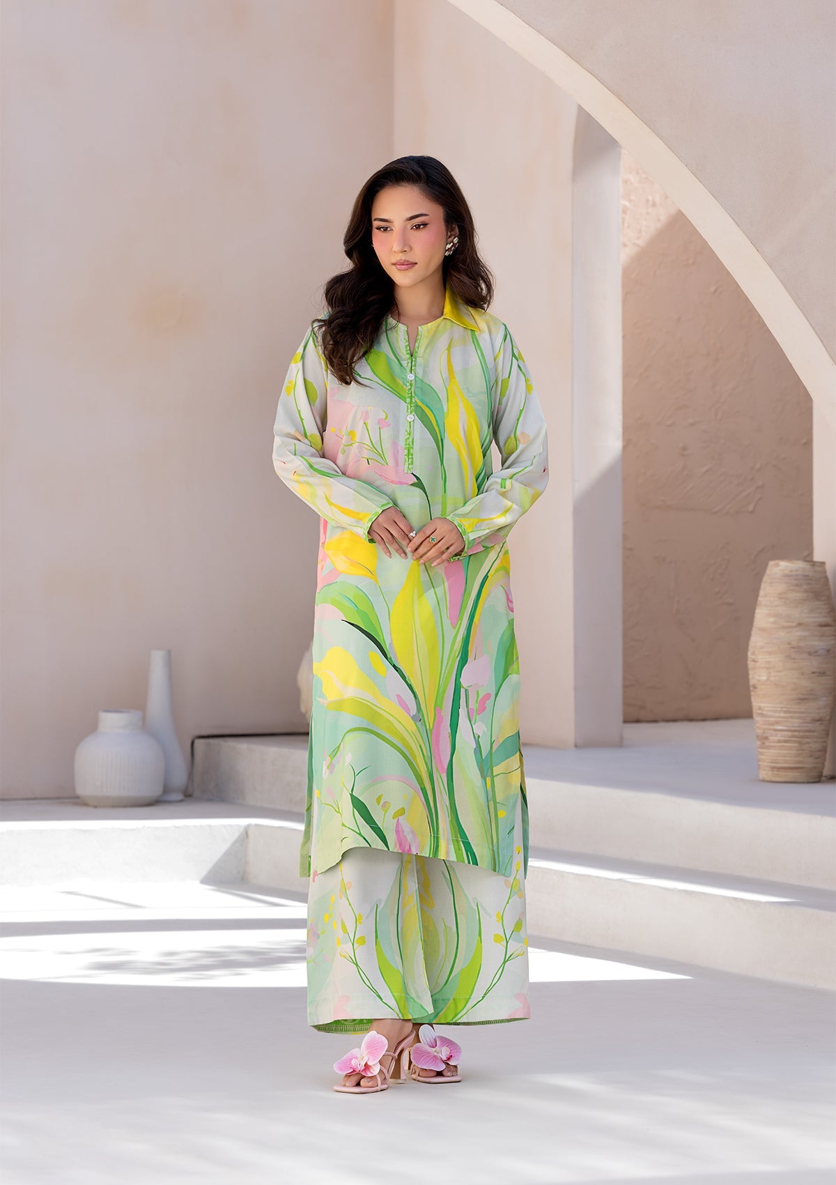 PRINTED VISCOSE LAWN BT006685-LGR