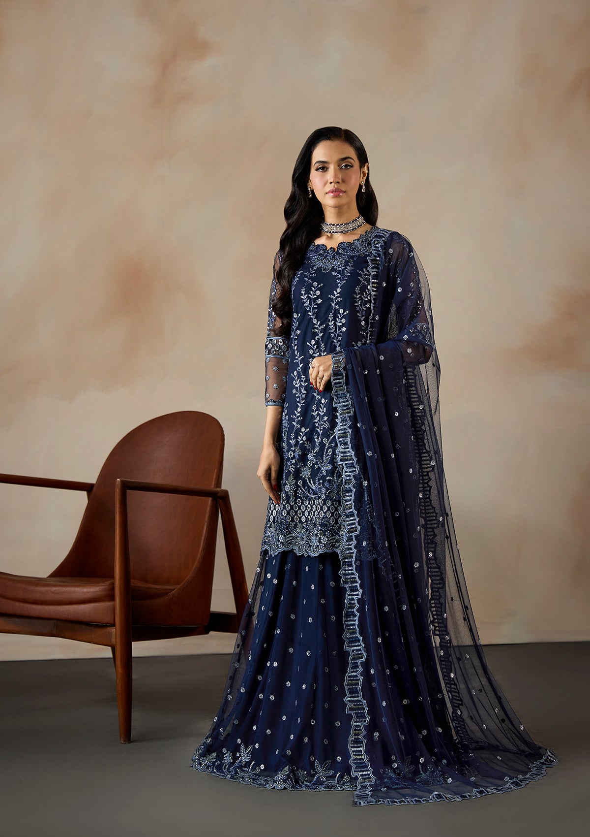 Embroidered Net BT6661-NBL-BT6688-NBL